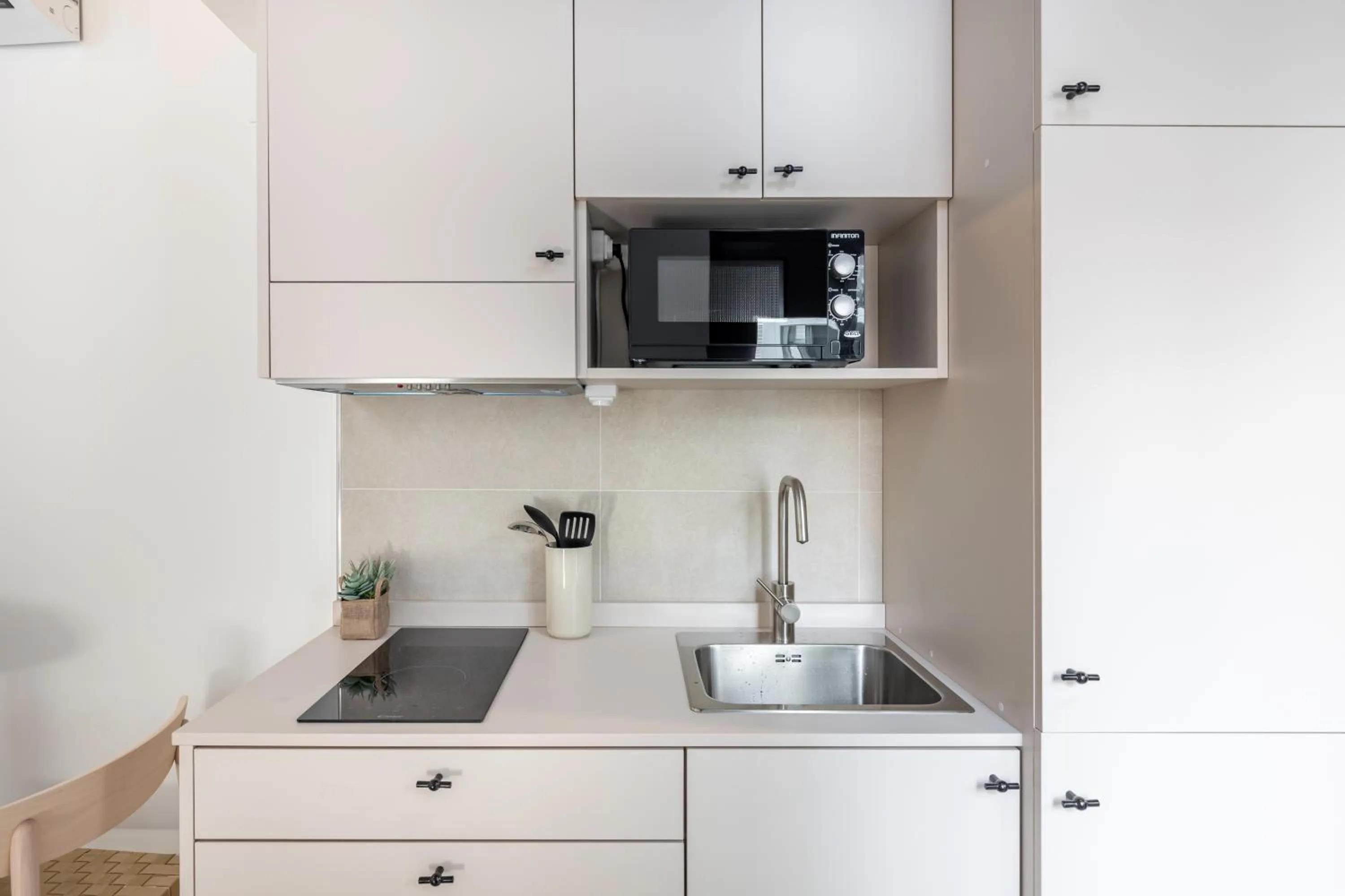 Kitchen or kitchenette in Líbere Málaga la Merced