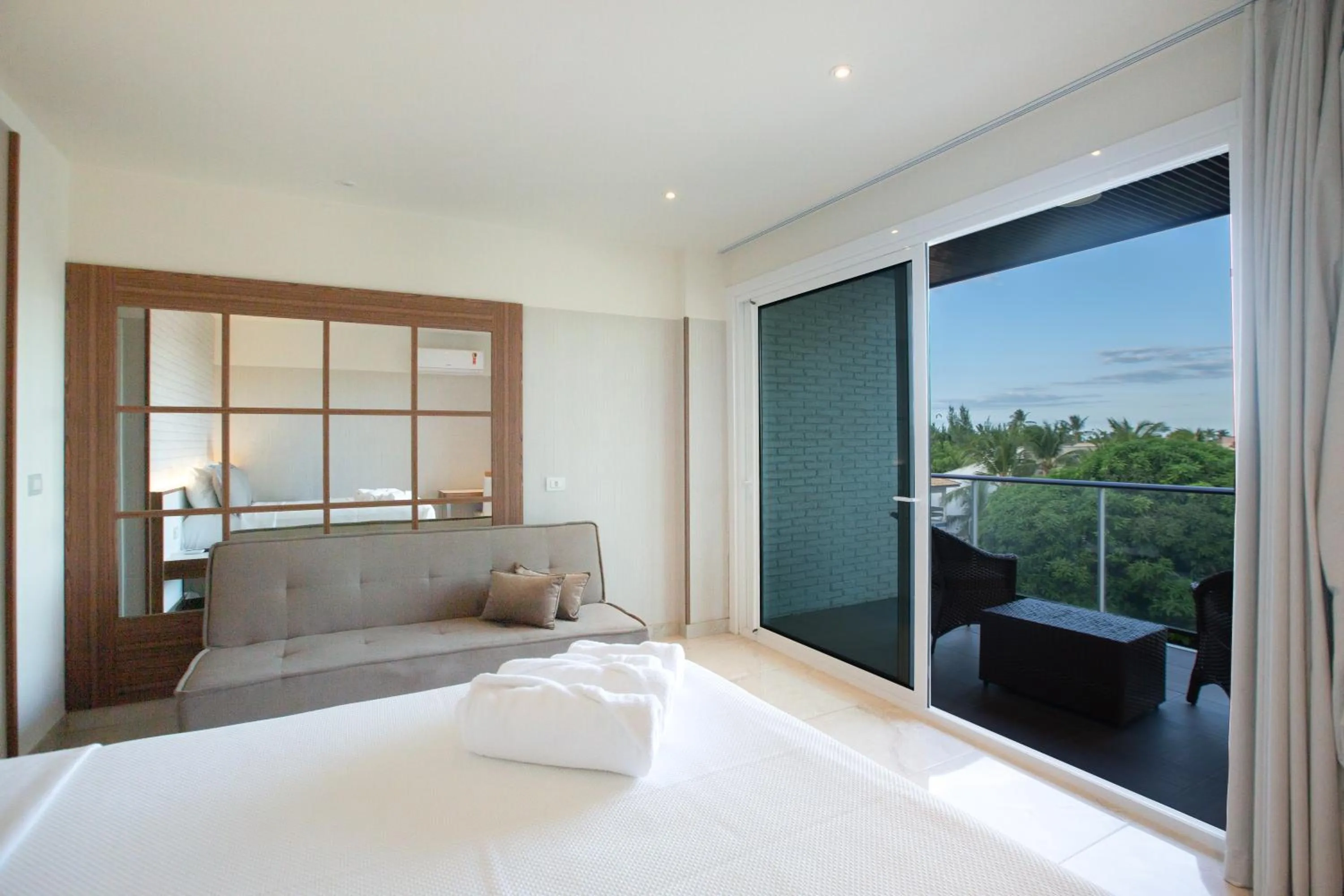 View (from property/room), Bed in VM Hotel Cumbuco