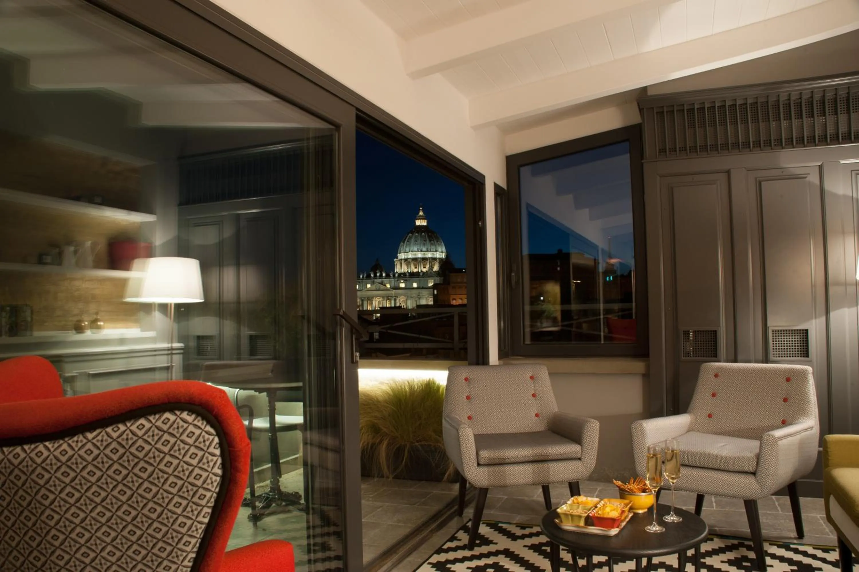 Balcony/Terrace in Trianon Borgo Pio Aparthotel