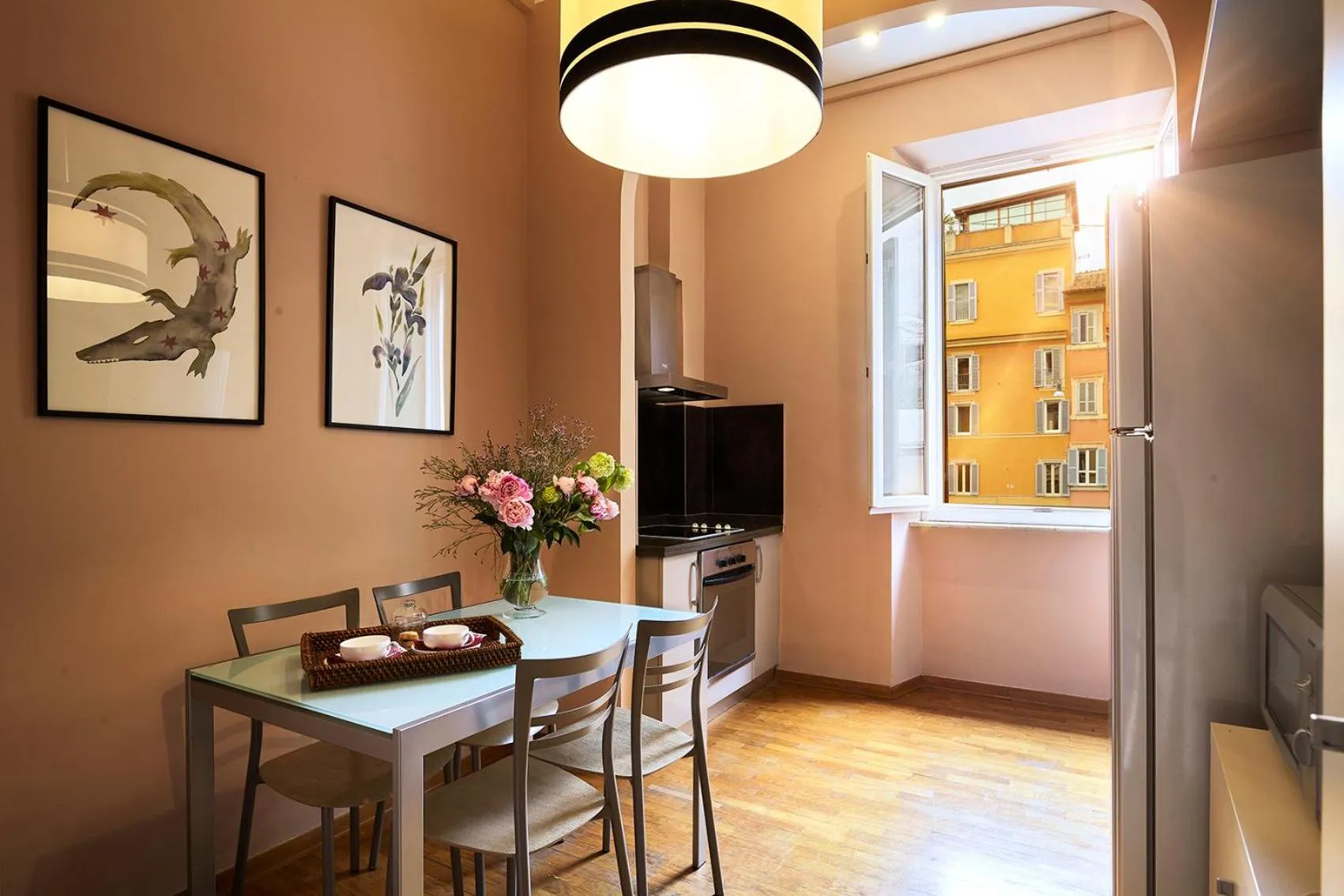 kitchen in Trianon Borgo Pio Aparthotel