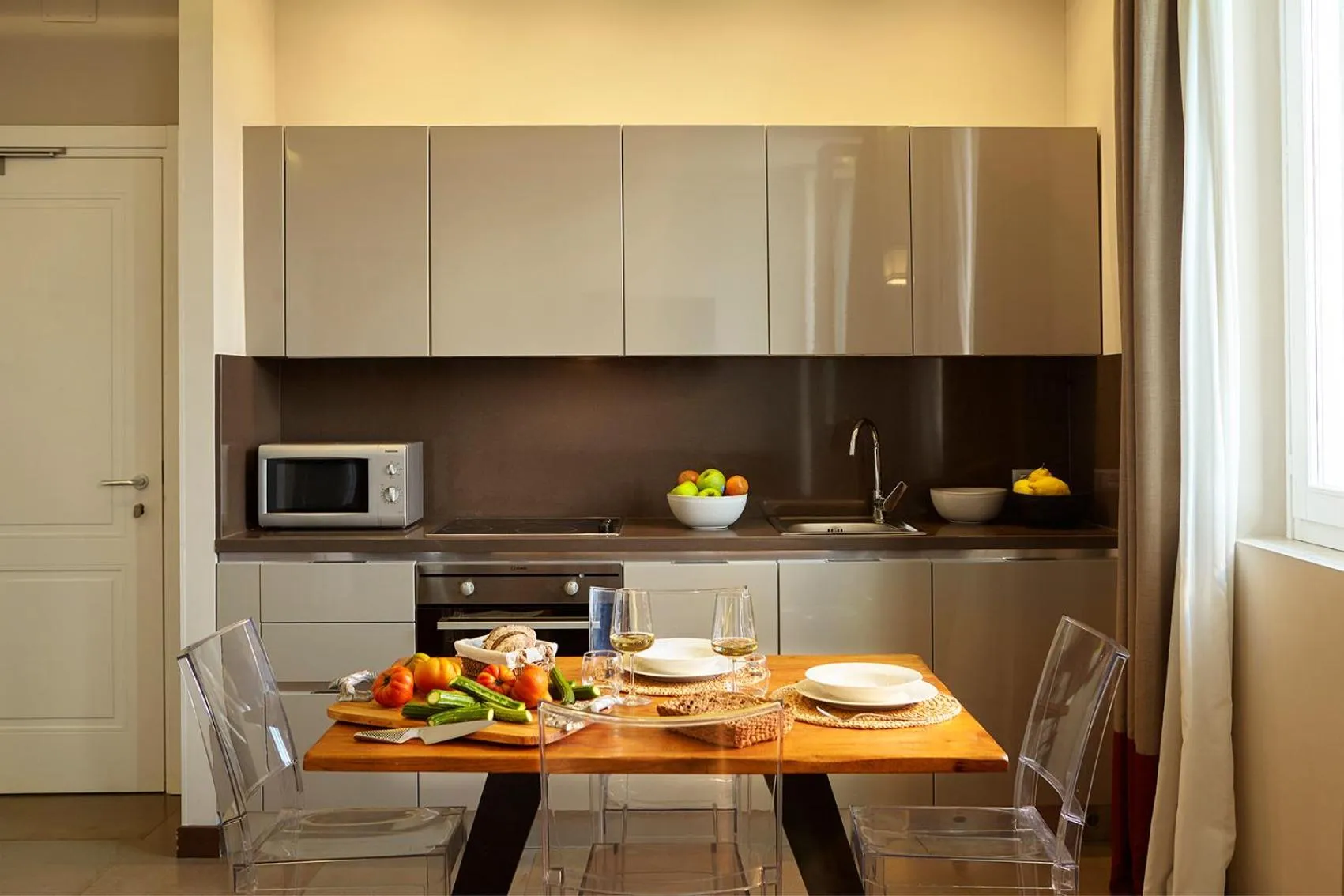 kitchen in Trianon Borgo Pio Aparthotel