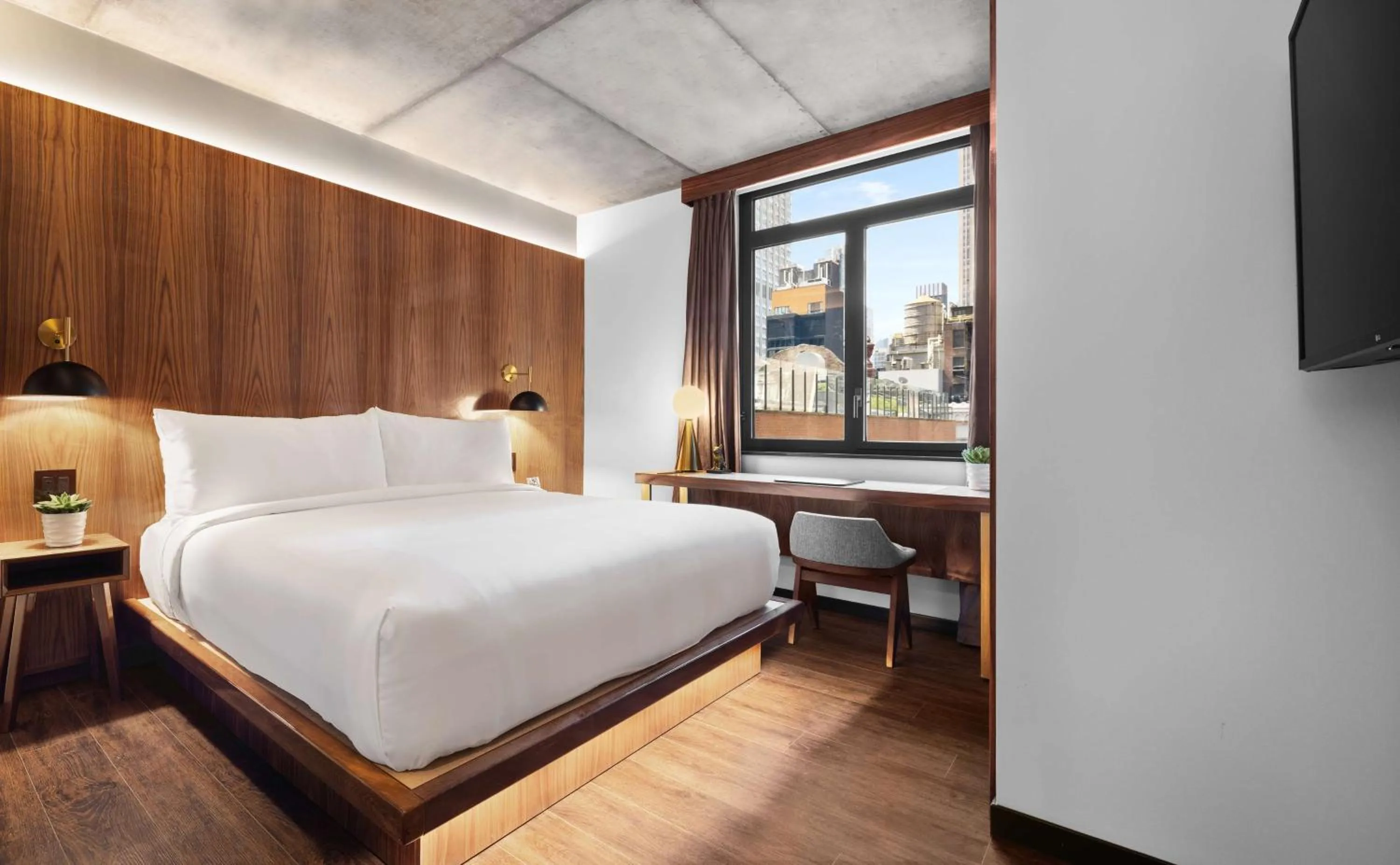 View (from property/room), Bed in Grayson Hotel