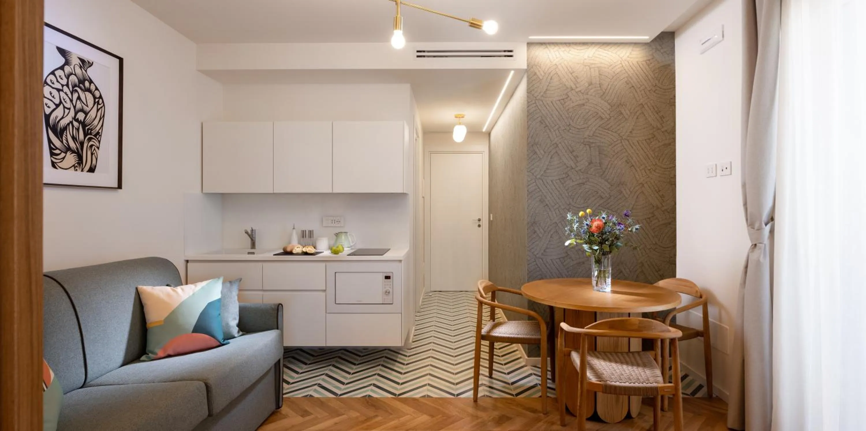 Seating area in Casa Giafari