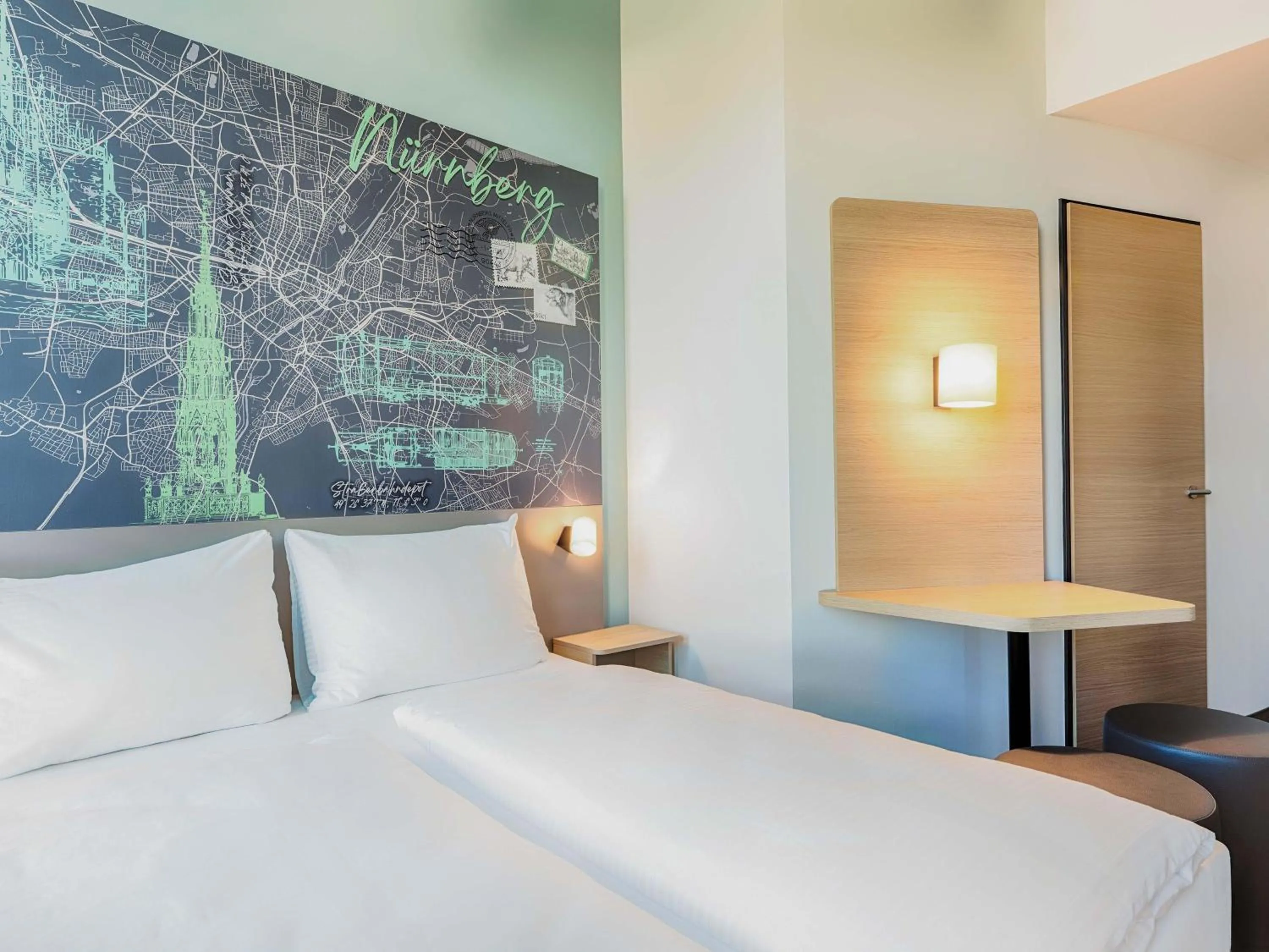 Photo of the whole room, Bed in B&B Hotel Nürnberg-West