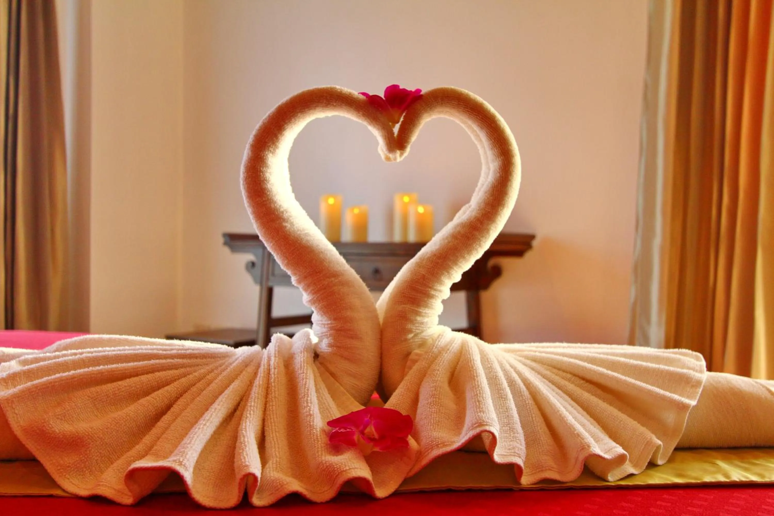 Bed in Shambhala Beach Resort