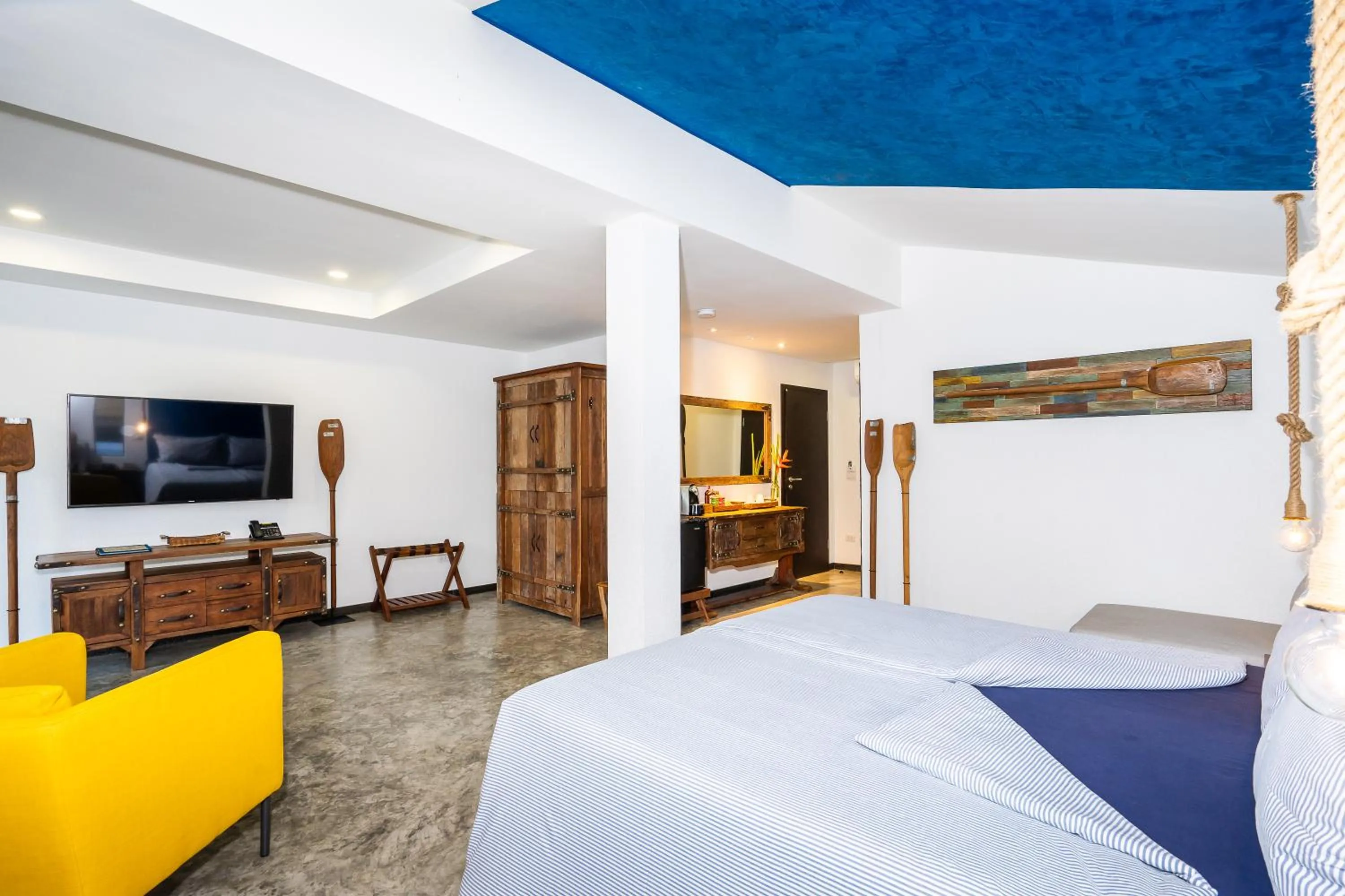 Bed in Shambhala Beach Resort