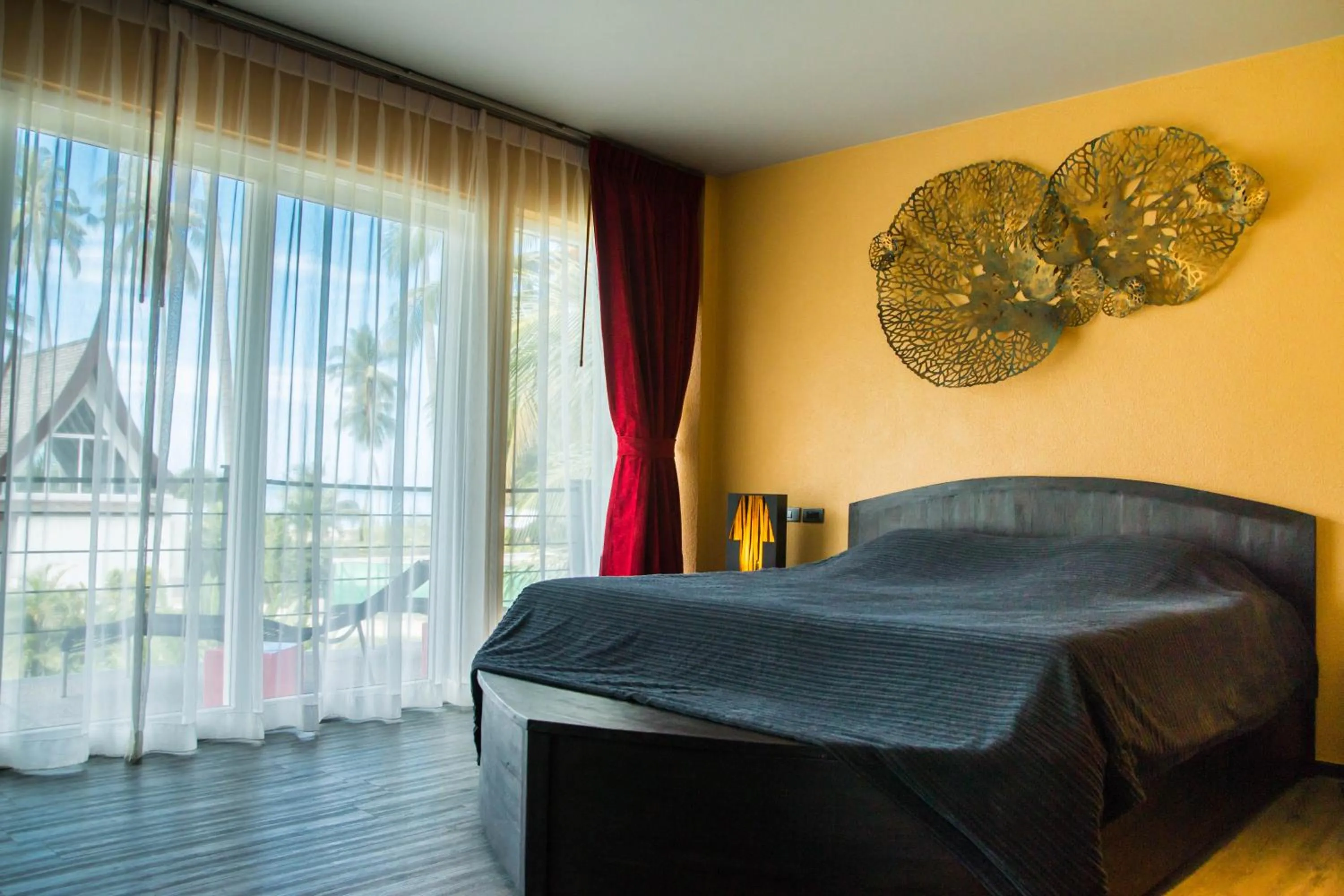 Bed in Shambhala Beach Resort