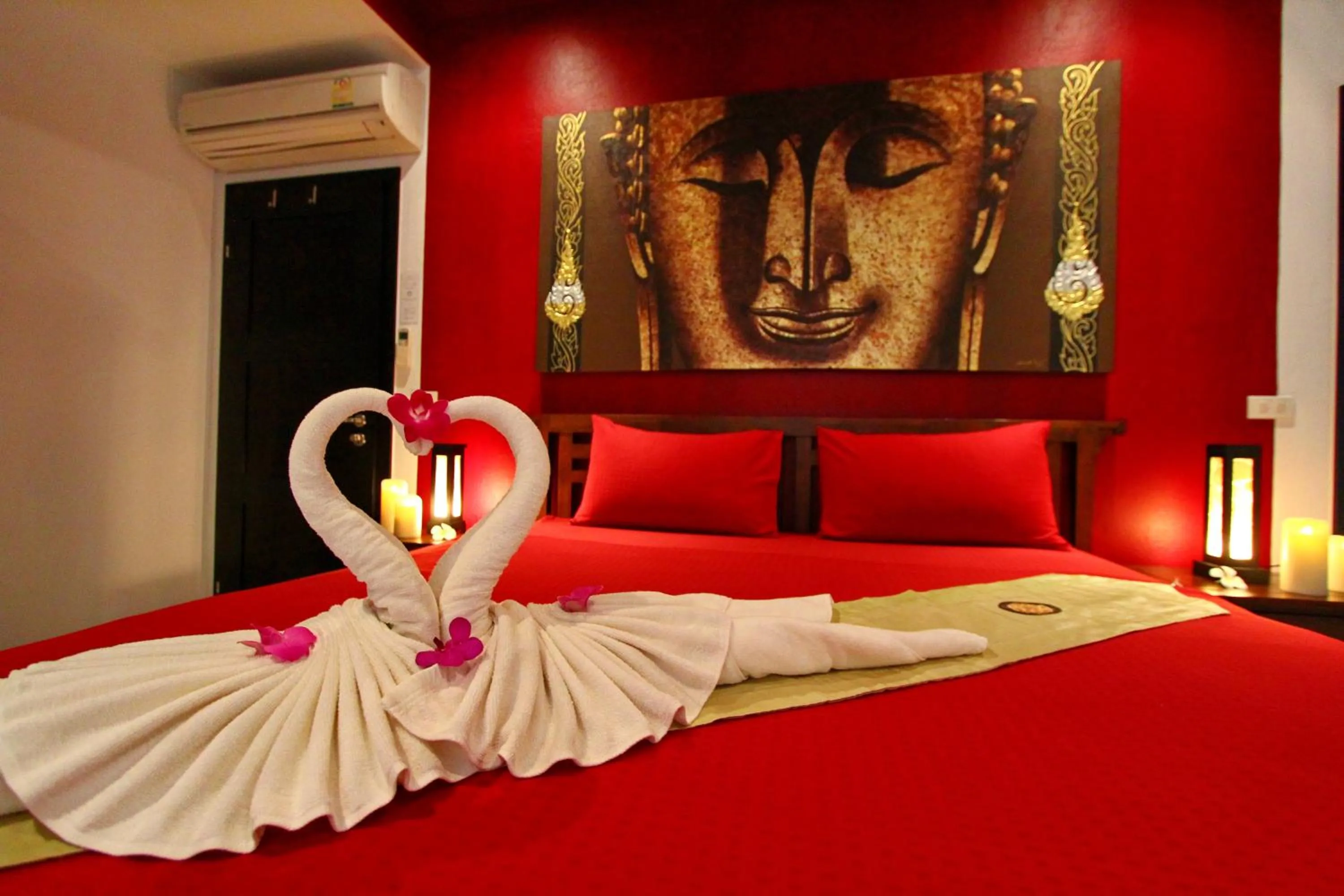 Bed in Shambhala Beach Resort