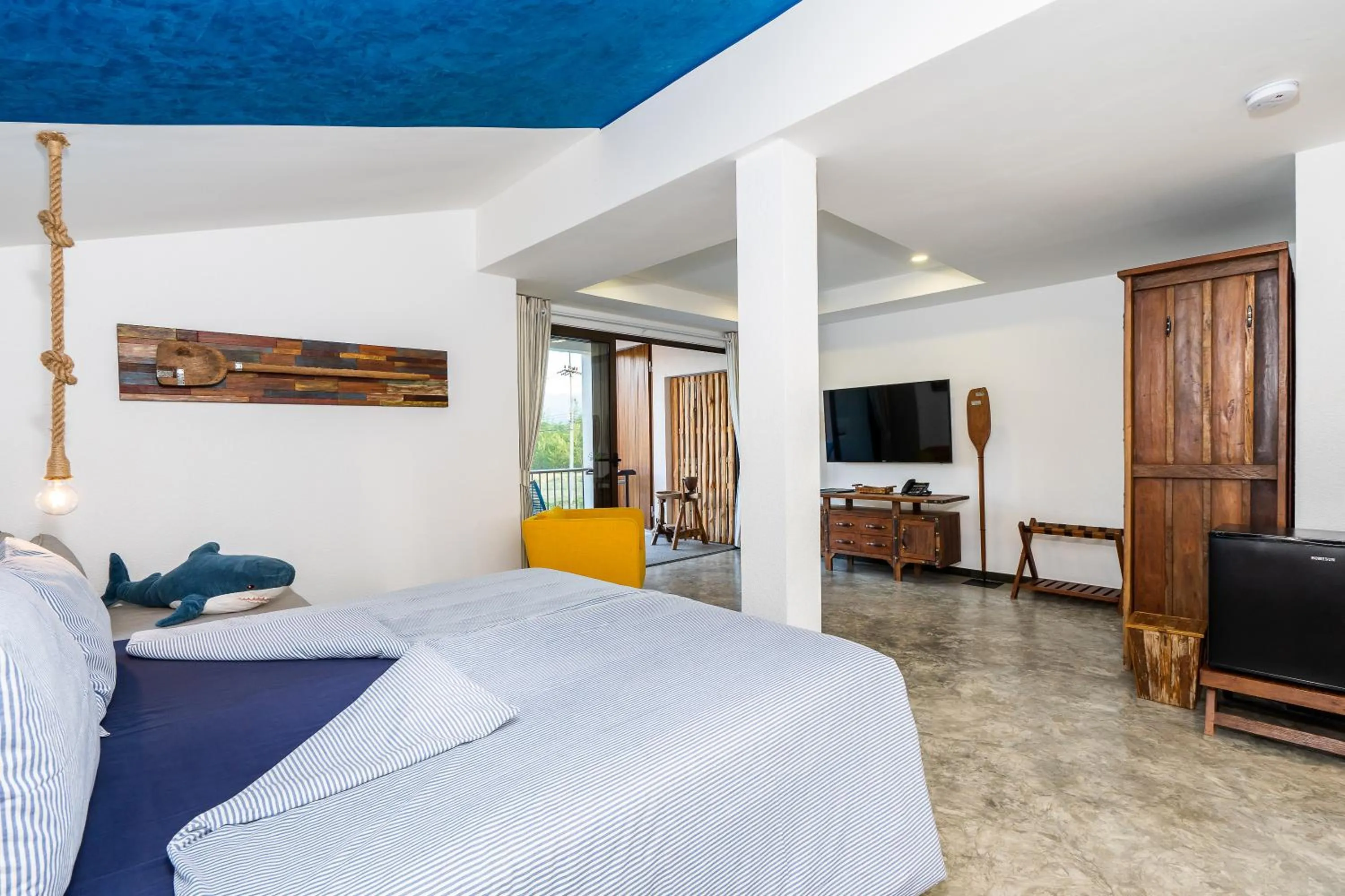 Bed in Shambhala Beach Resort