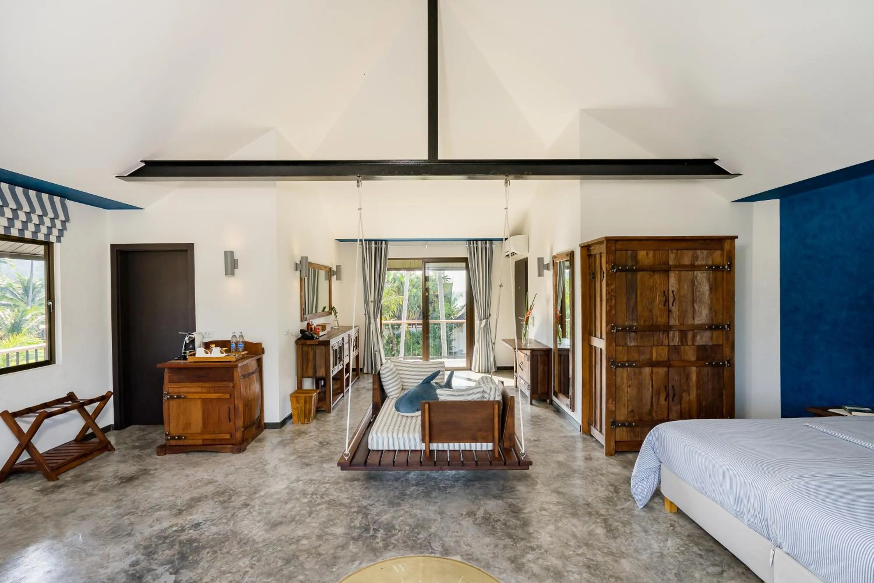 Bed in Shambhala Beach Resort