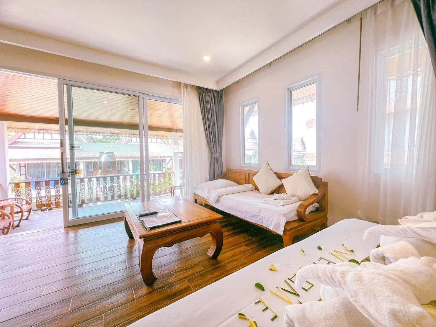 Bed in Aura Samui Best Beach Hotel - SHA Plus