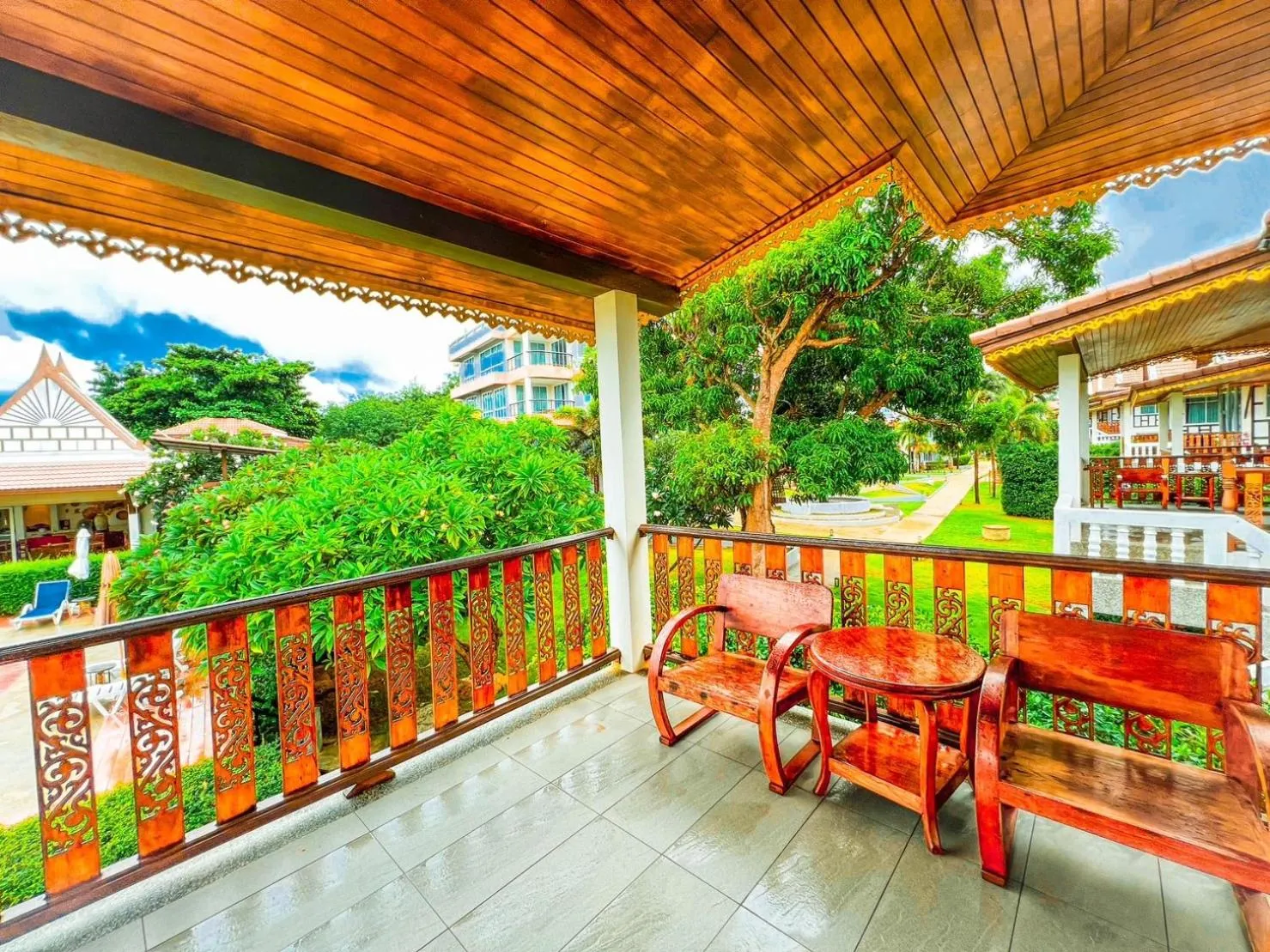 Balcony/Terrace in Aura Samui Best Beach Hotel - SHA Plus