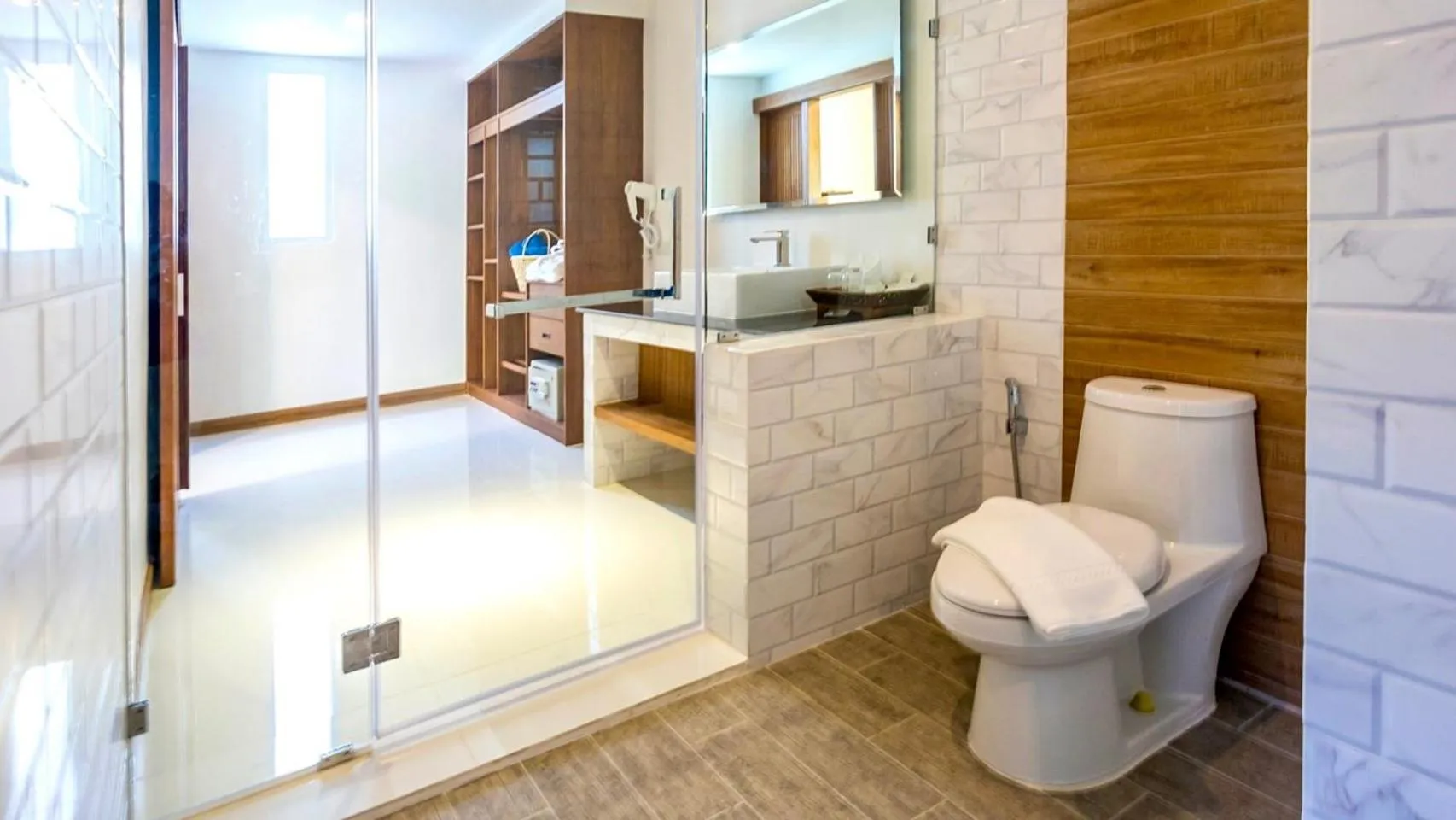 Bathroom in Aura Samui Best Beach Hotel - SHA Plus