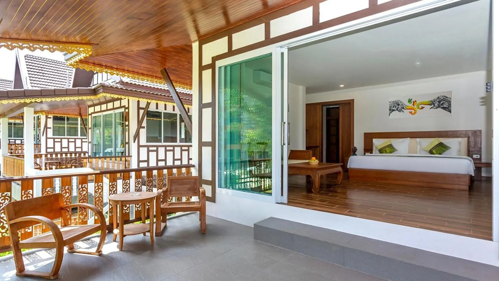 Bed in Aura Samui Best Beach Hotel - SHA Plus