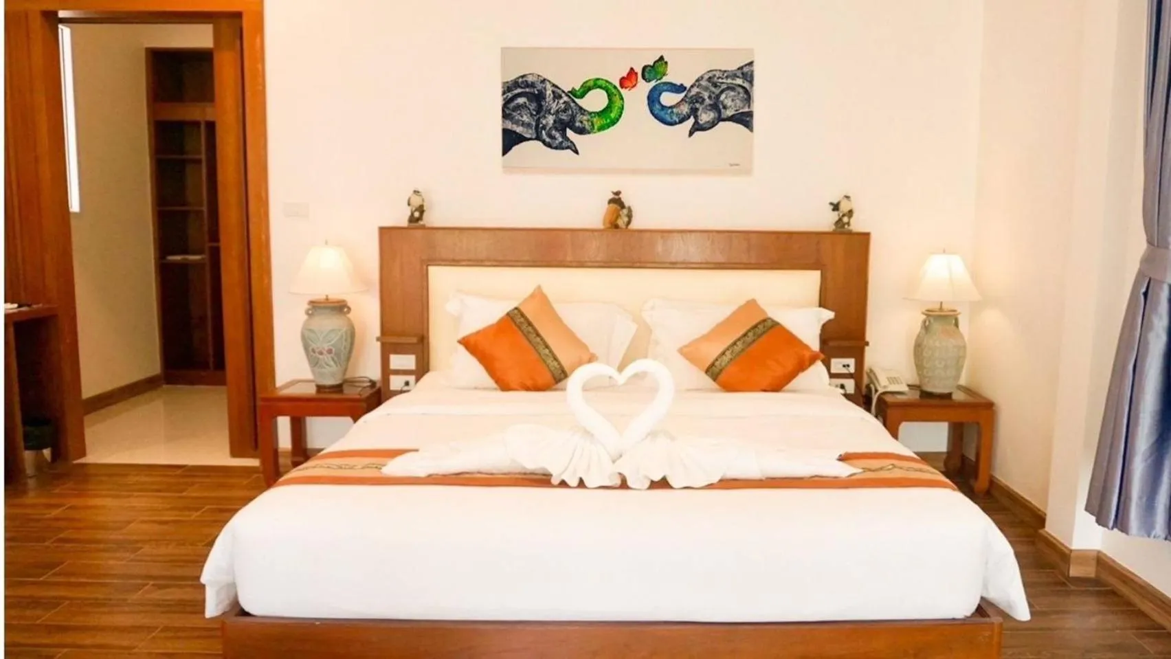 Bed in Aura Samui Best Beach Hotel - SHA Plus