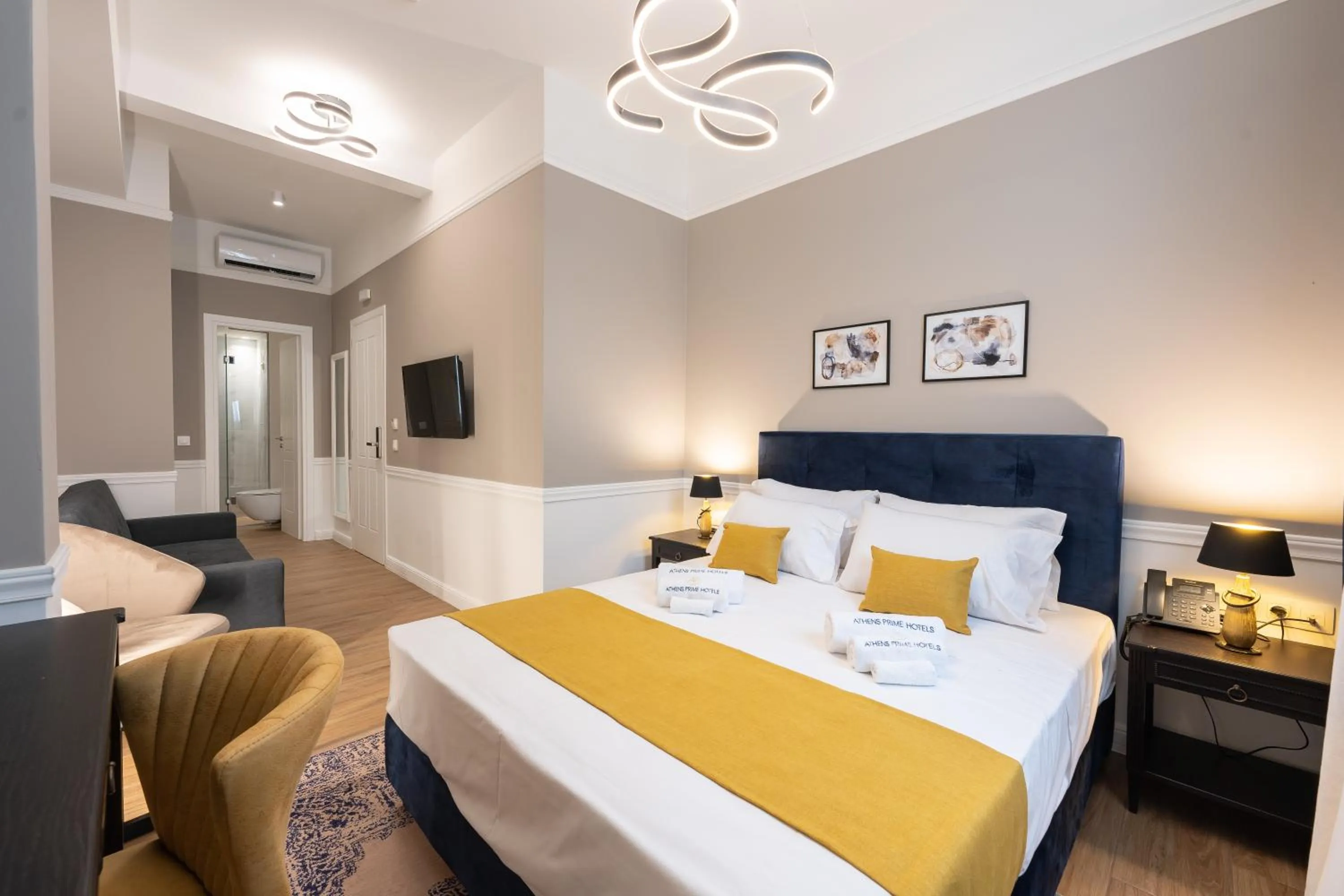 Bed in Pure Hotel by Athens Prime Hotels