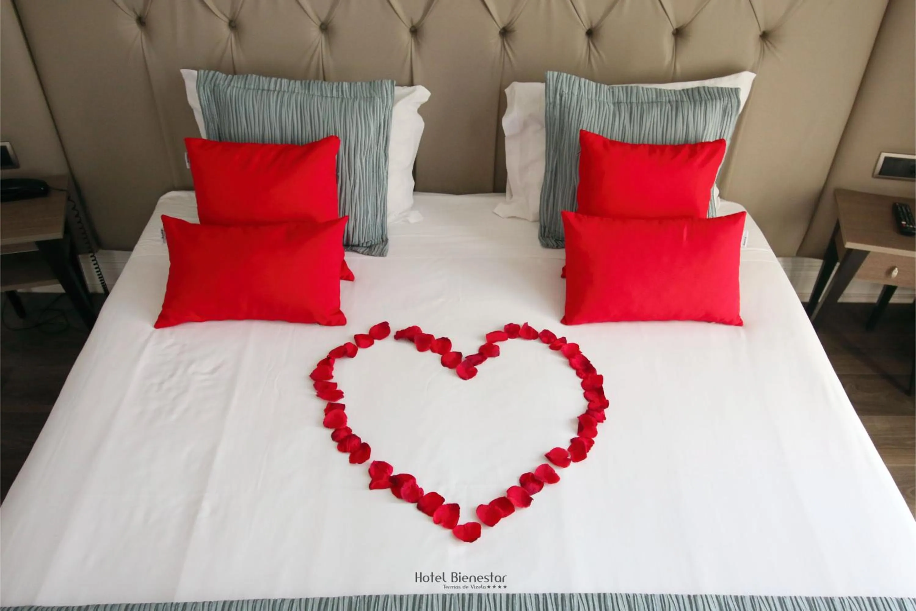 Decorative detail, Bed in Hotel Bienestar Termas De Vizela