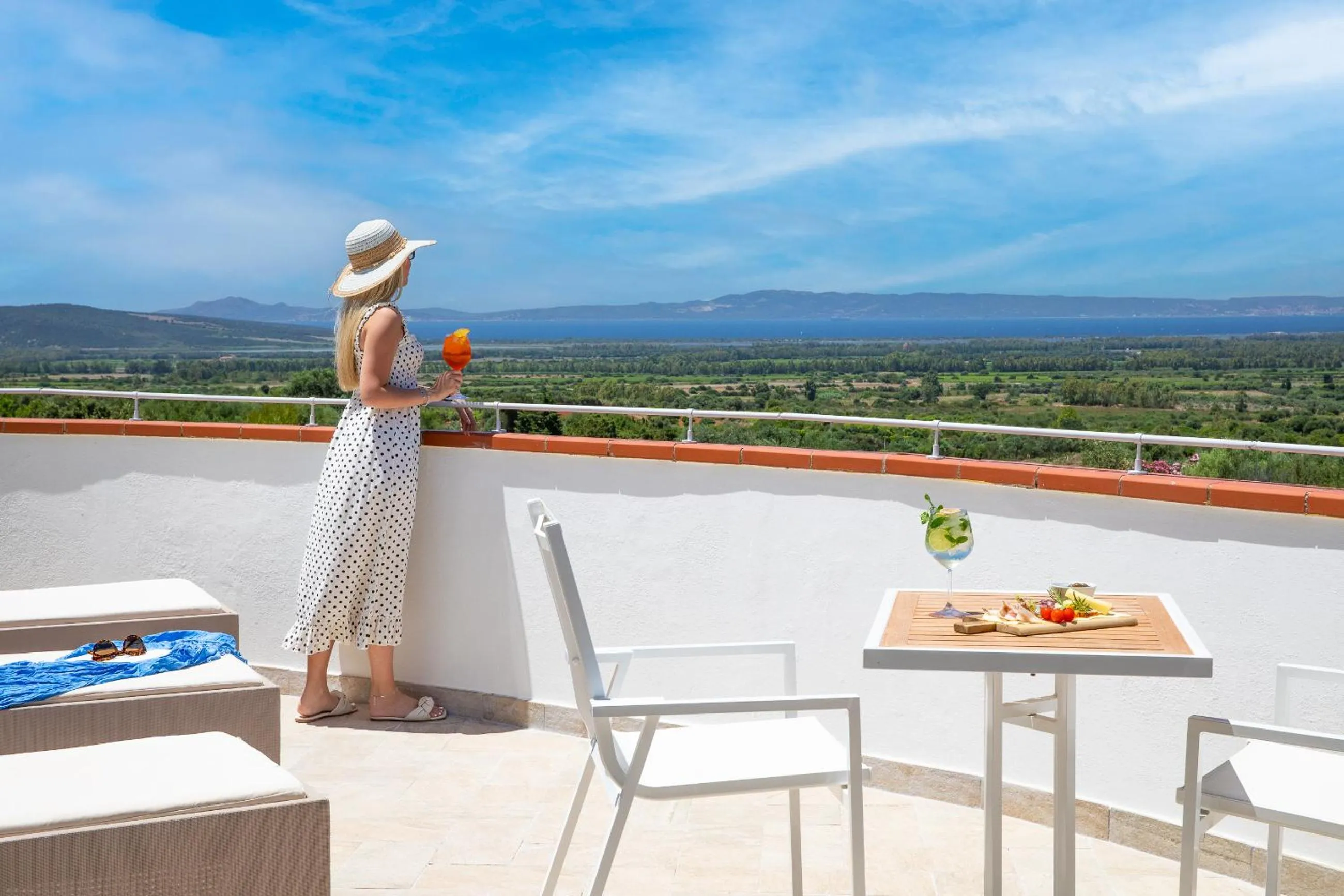 Balcony/Terrace in Lu' Hotel Porto Pino
