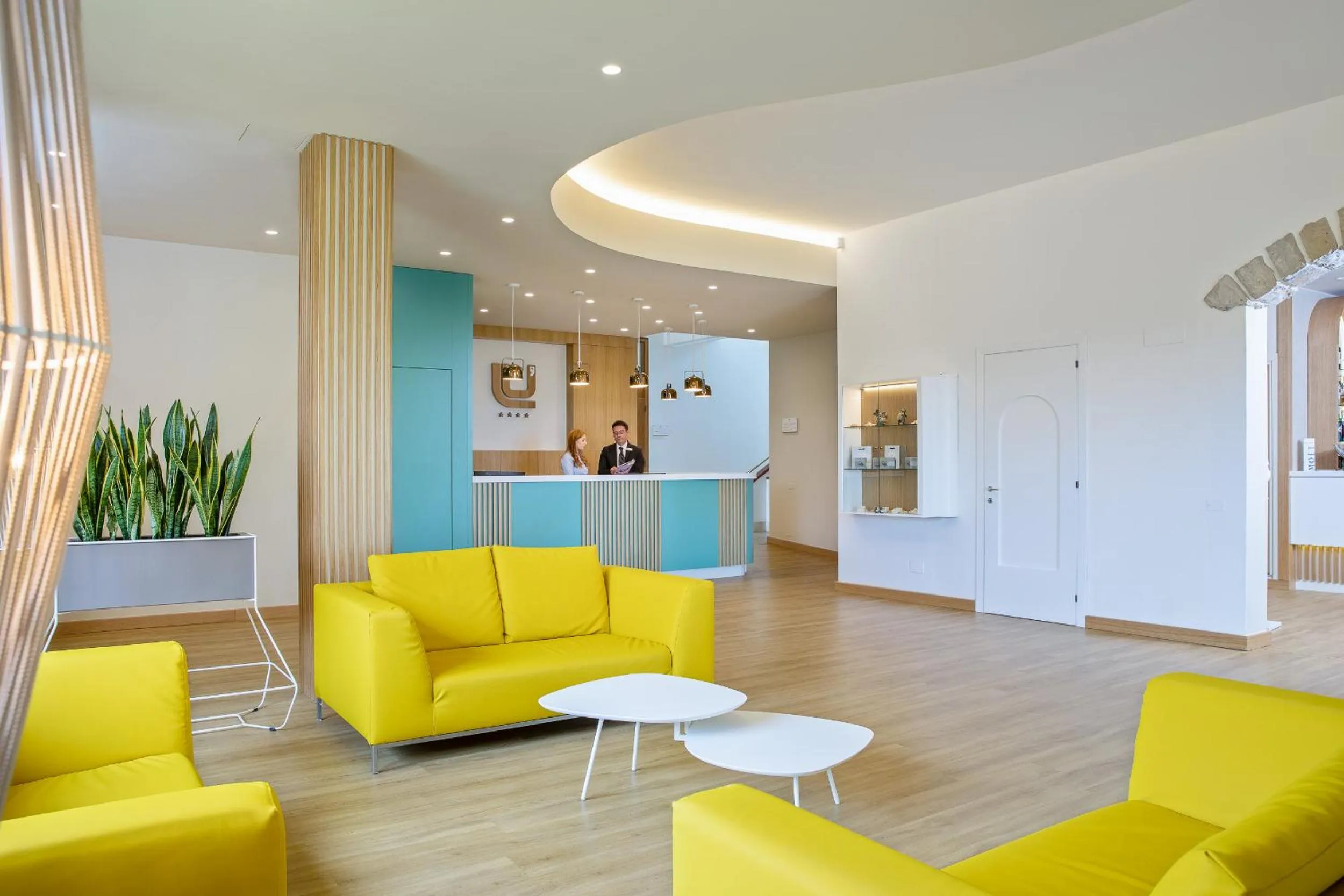 Lobby or reception in Lu' Hotel Porto Pino