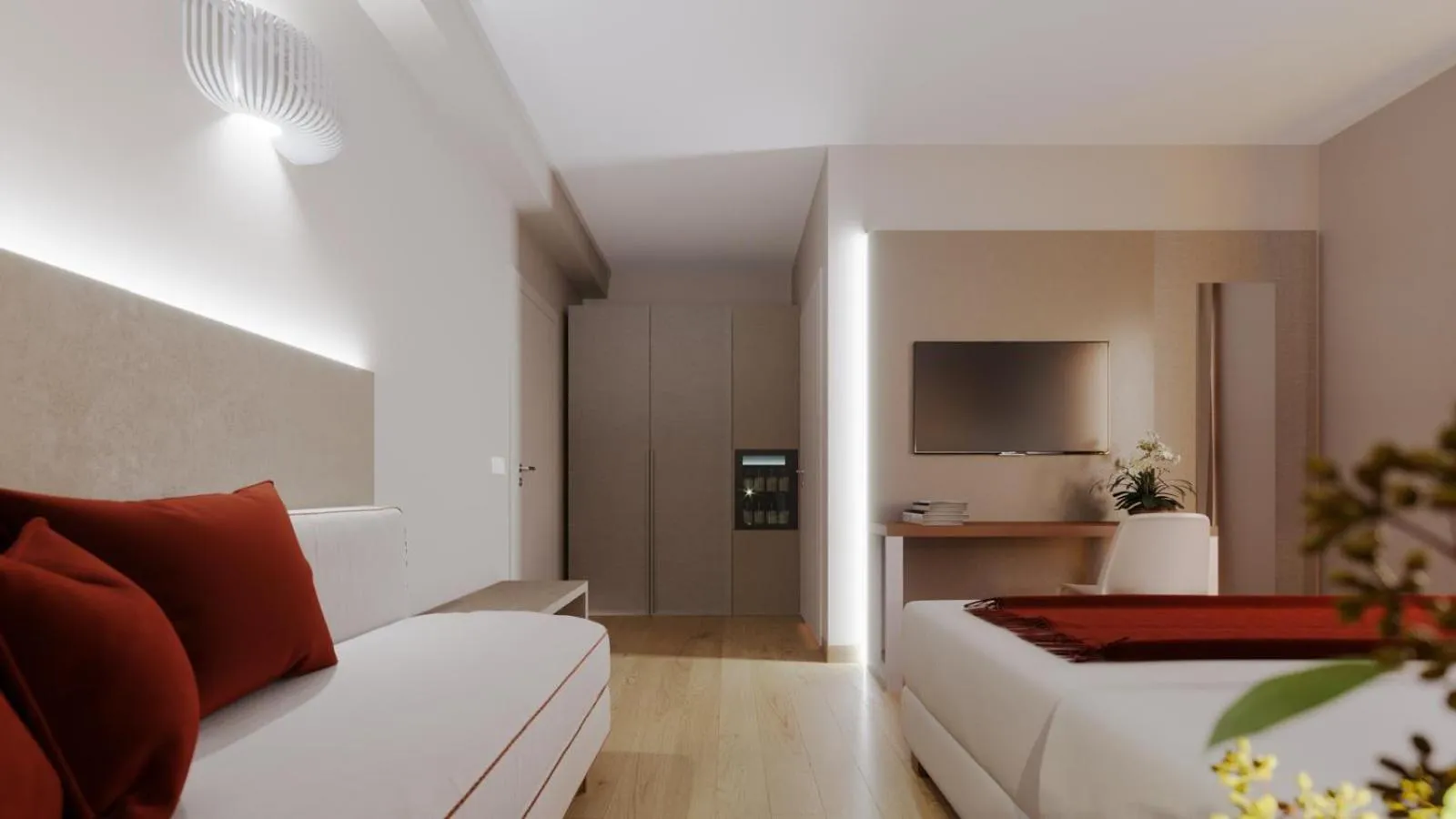 Bed in Lu' Hotel Porto Pino