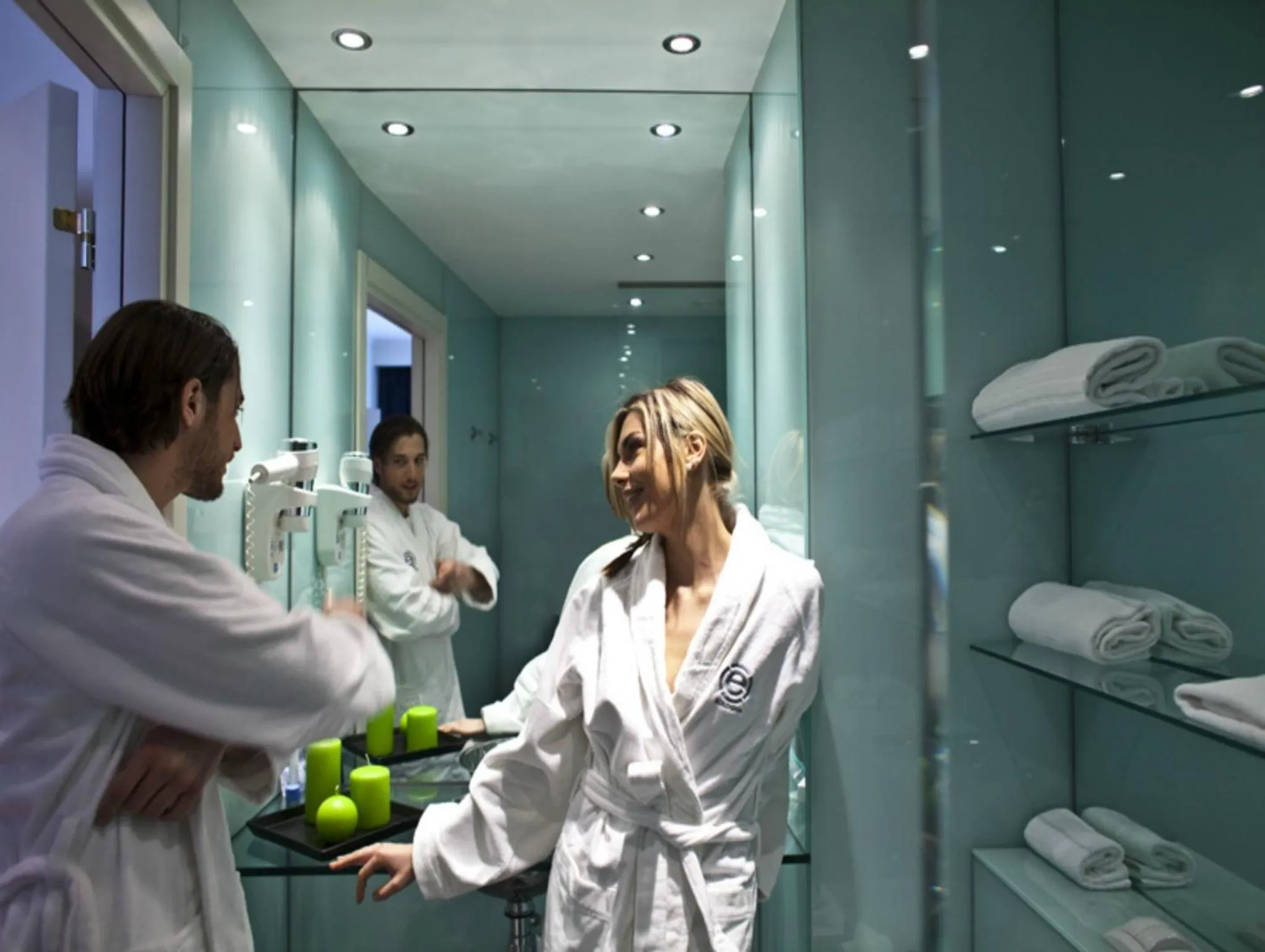 Shower in Mitico Hotel & Natural Spa