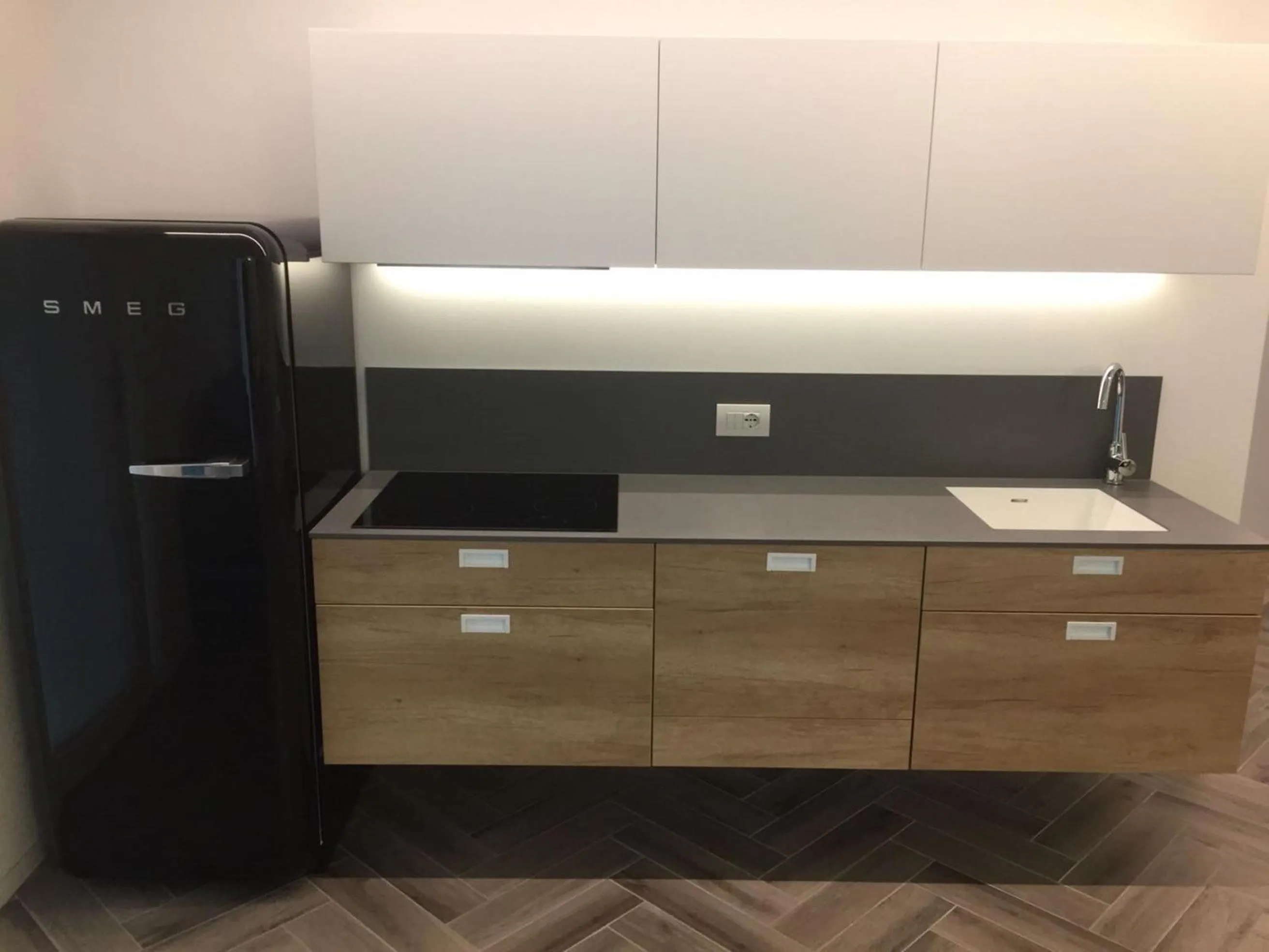 Kitchen or kitchenette in Hotel Garnì Villa Maria