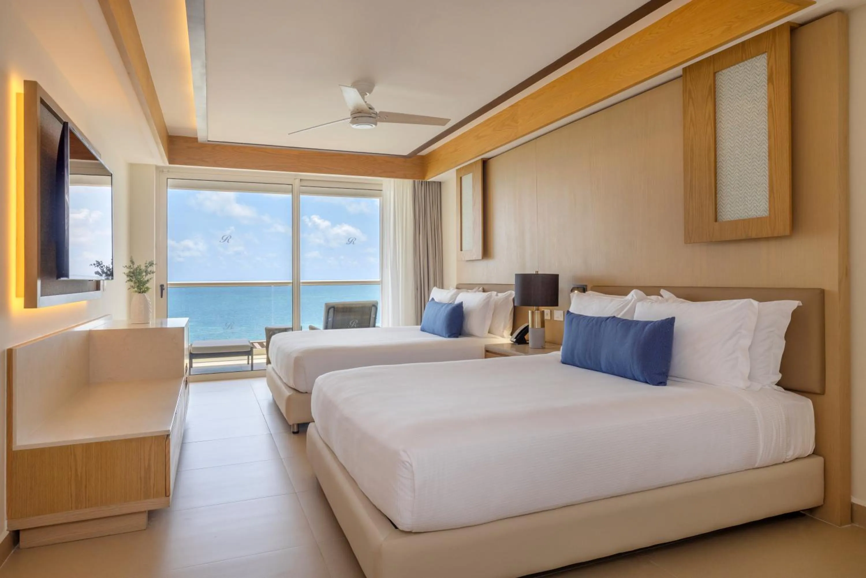 View (from property/room), Bed in Royalton Splash Riviera Cancun, An Autograph Collection All-Inclusive Resort