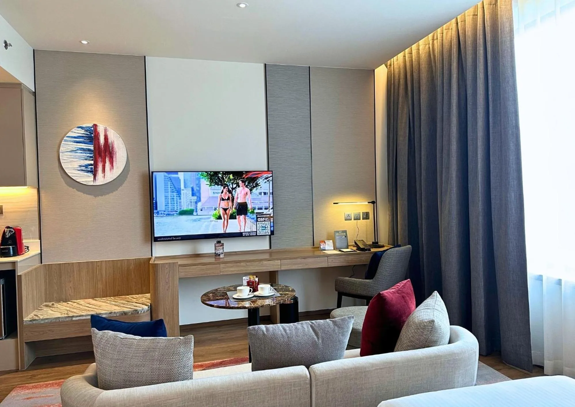 Living room in Ascott Embassy Sathorn Bangkok