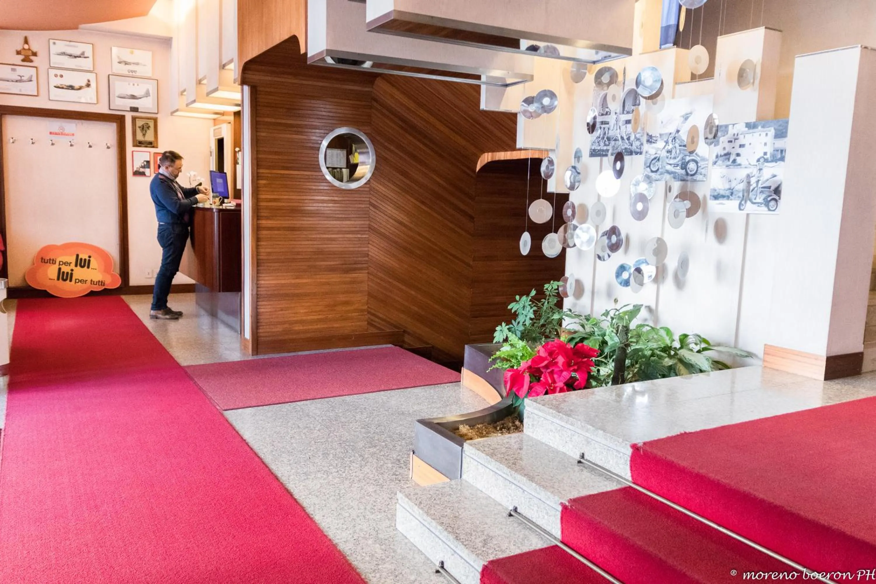 Lobby or reception in Albergo Residence Italia Vintage Hotel