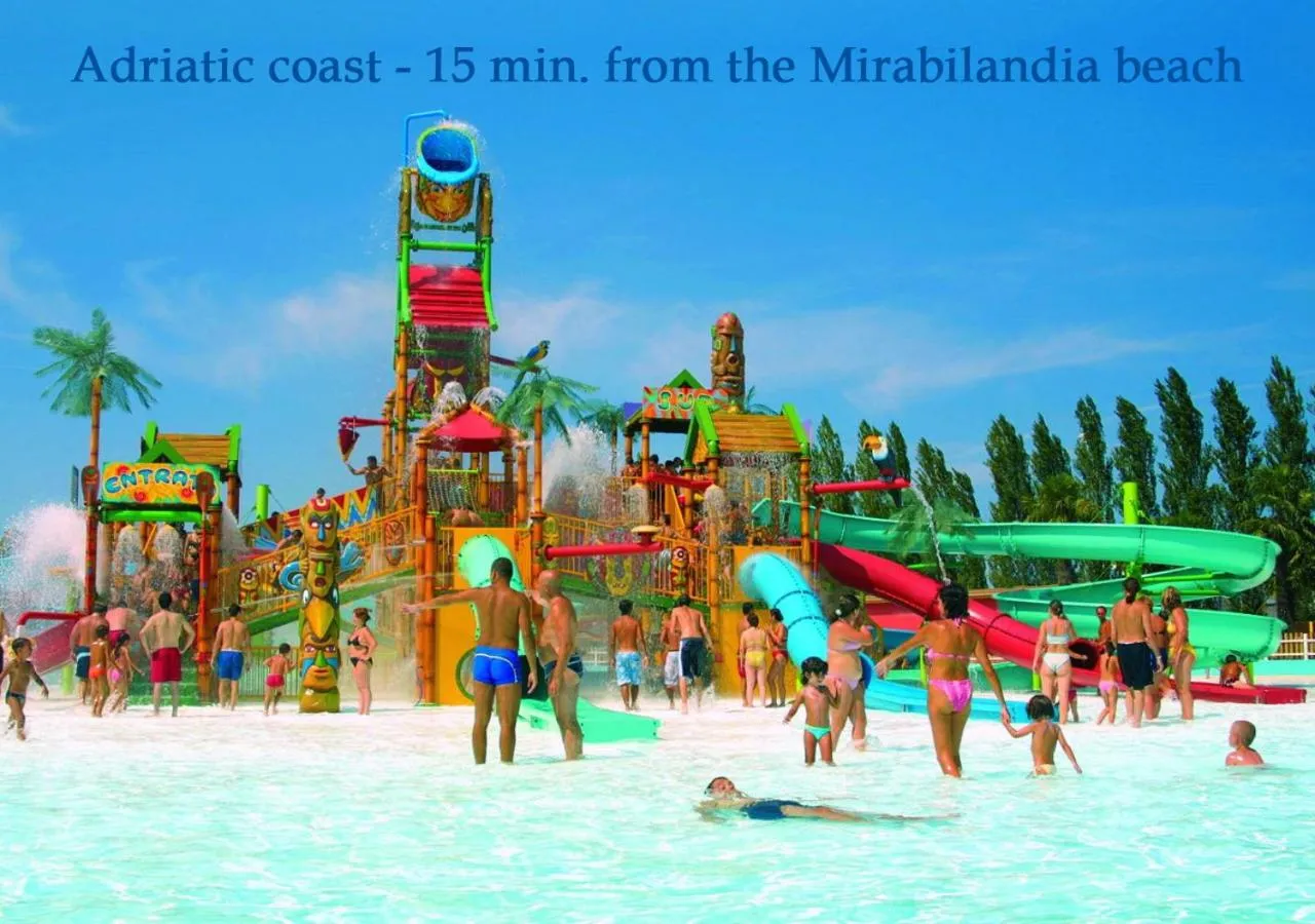 Aqua park in Hotel Wivien