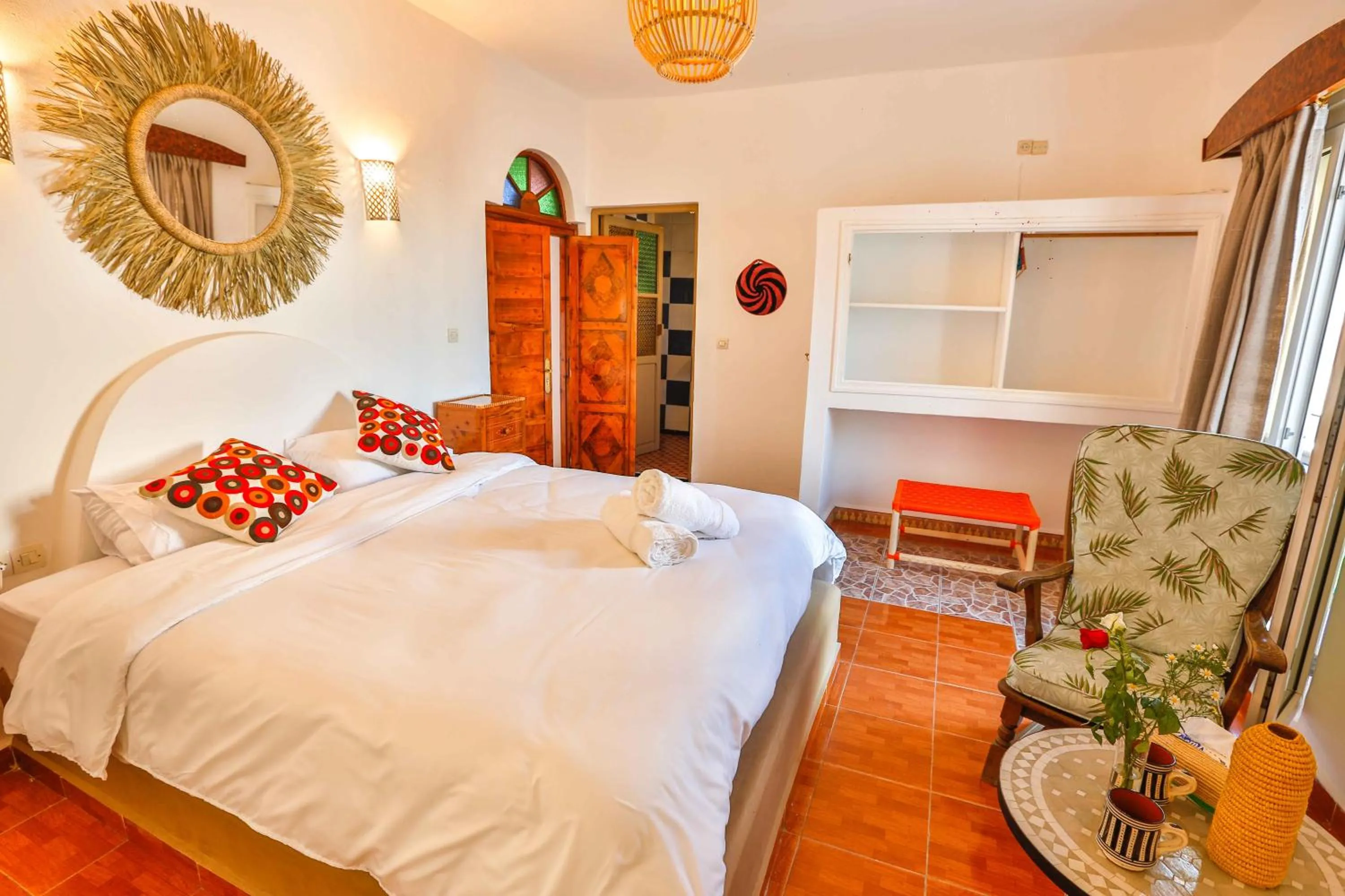 Bedroom, Bed in Luxury Riad Mounia