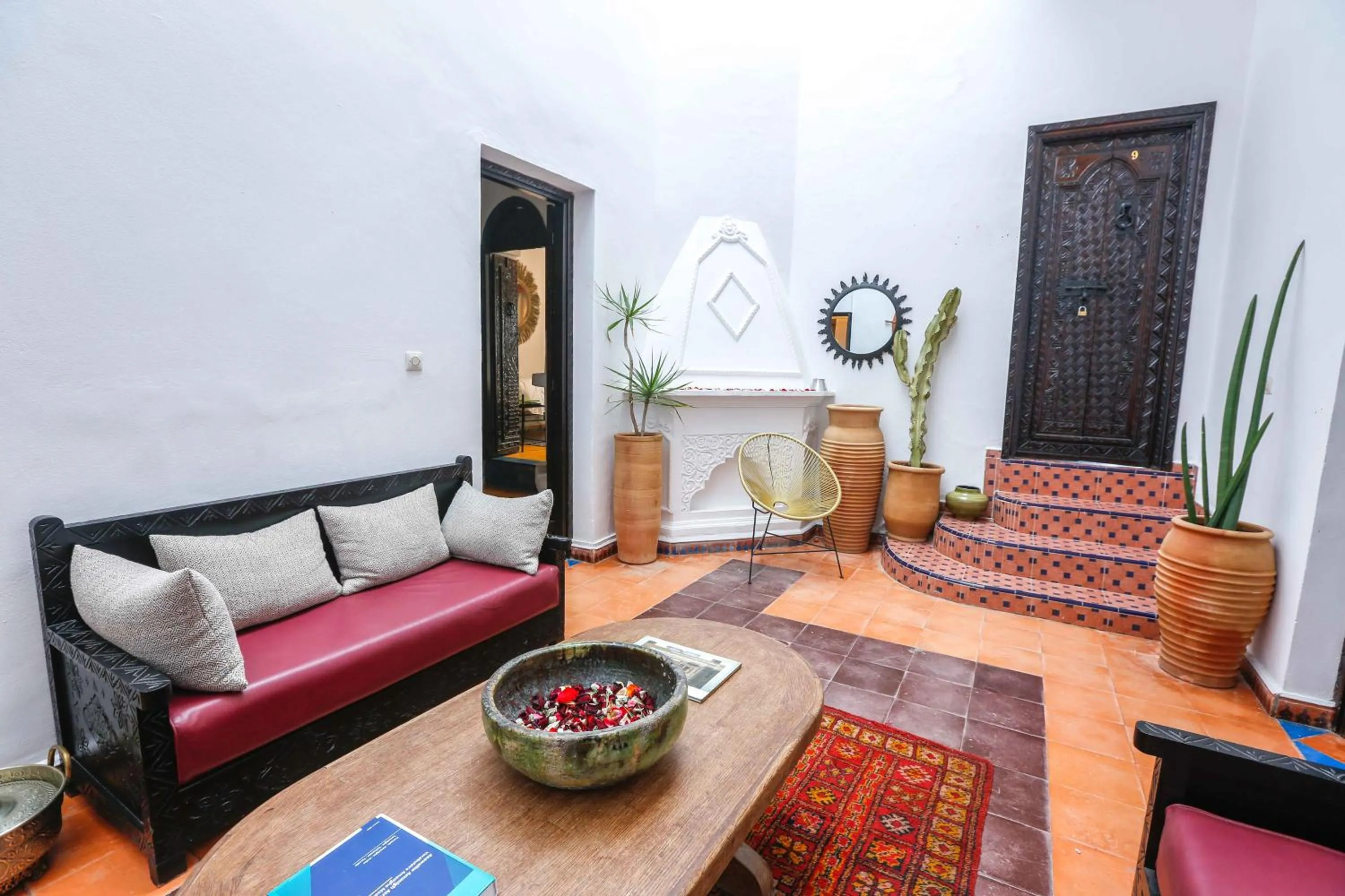 Seating area in Luxury Riad Mounia
