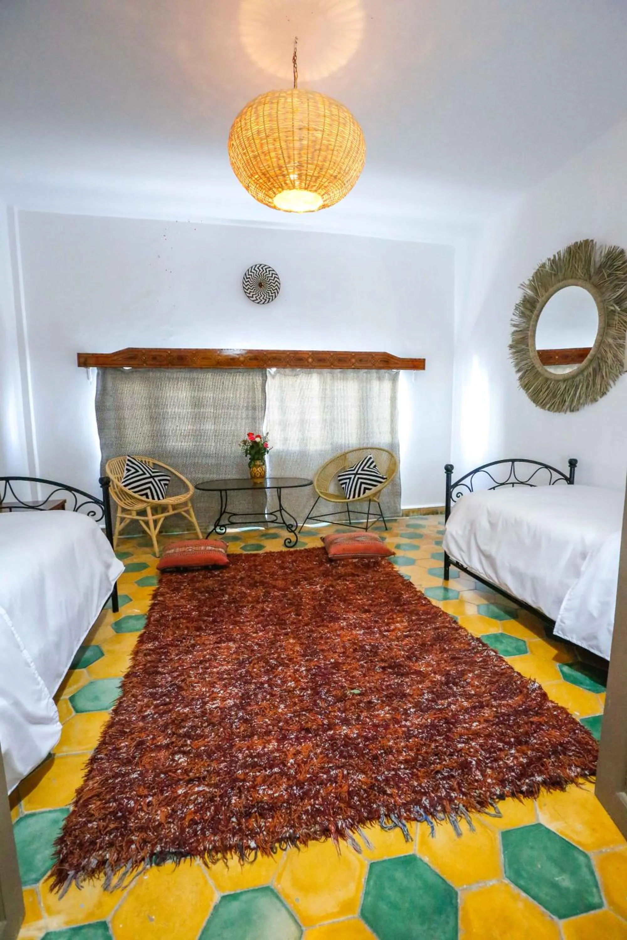 Bed in Luxury Riad Mounia