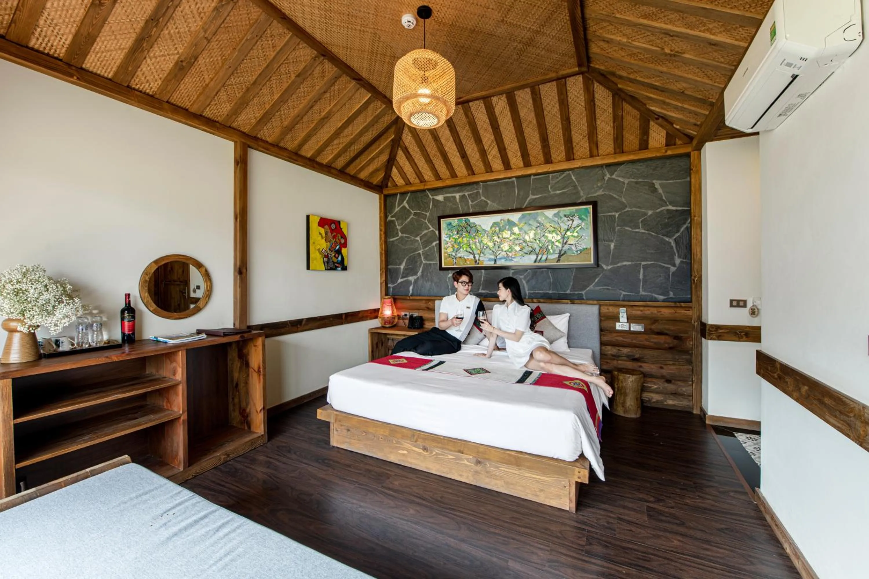 Bed in Sin Chai Ecolodge