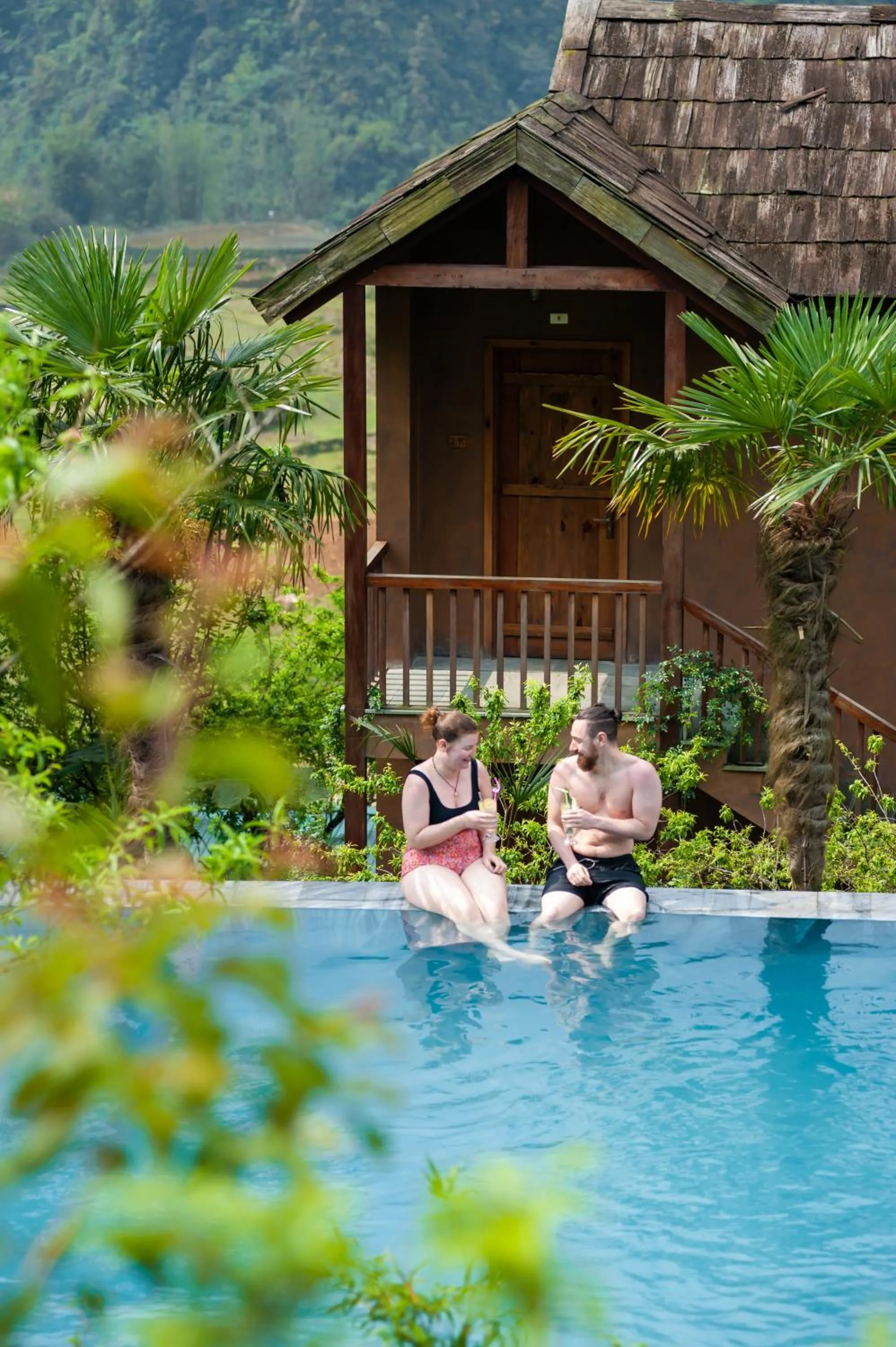 Pool view in Sin Chai Ecolodge