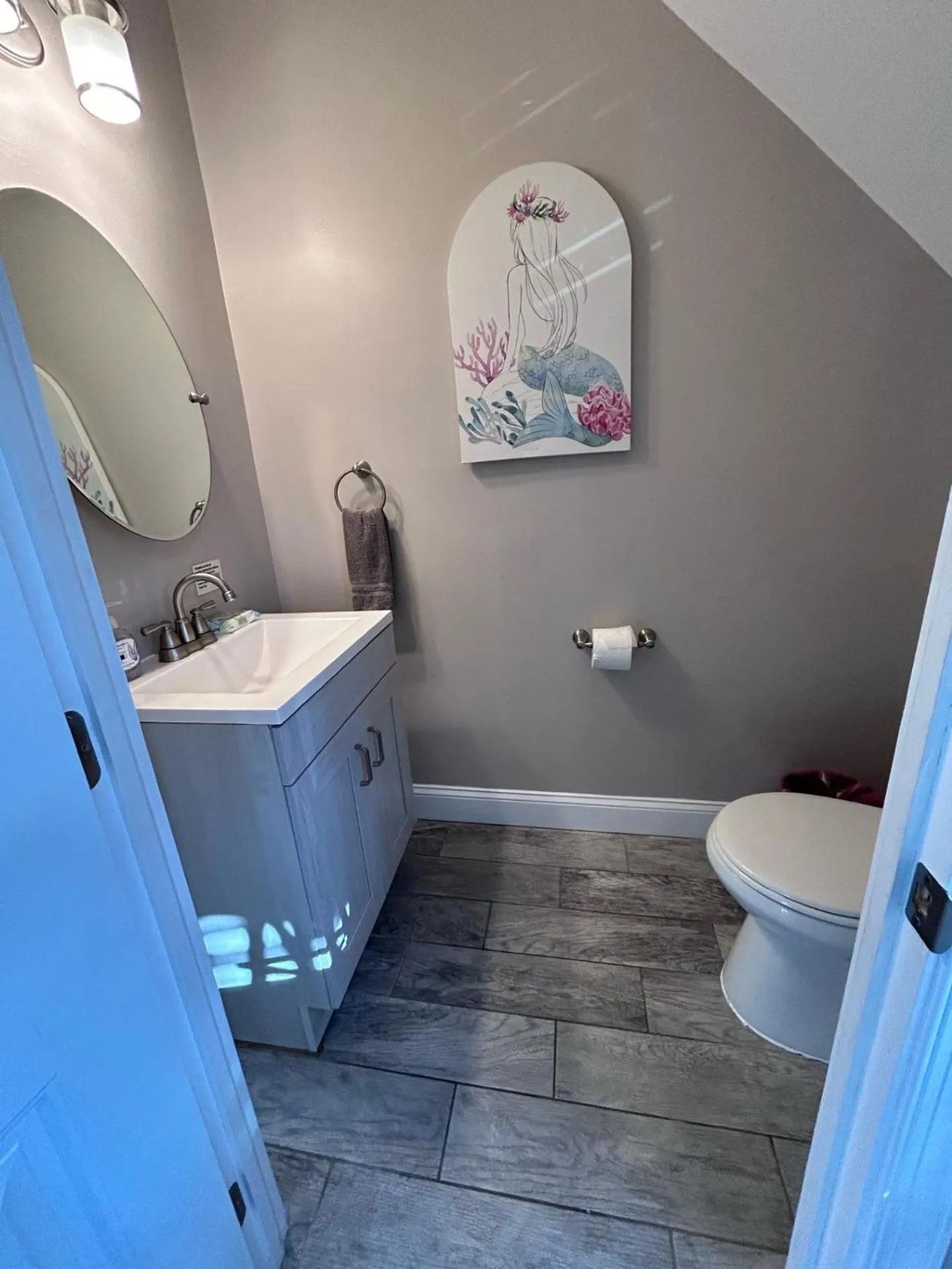 Bathroom in Beach Block Parking Modern Decor Porch