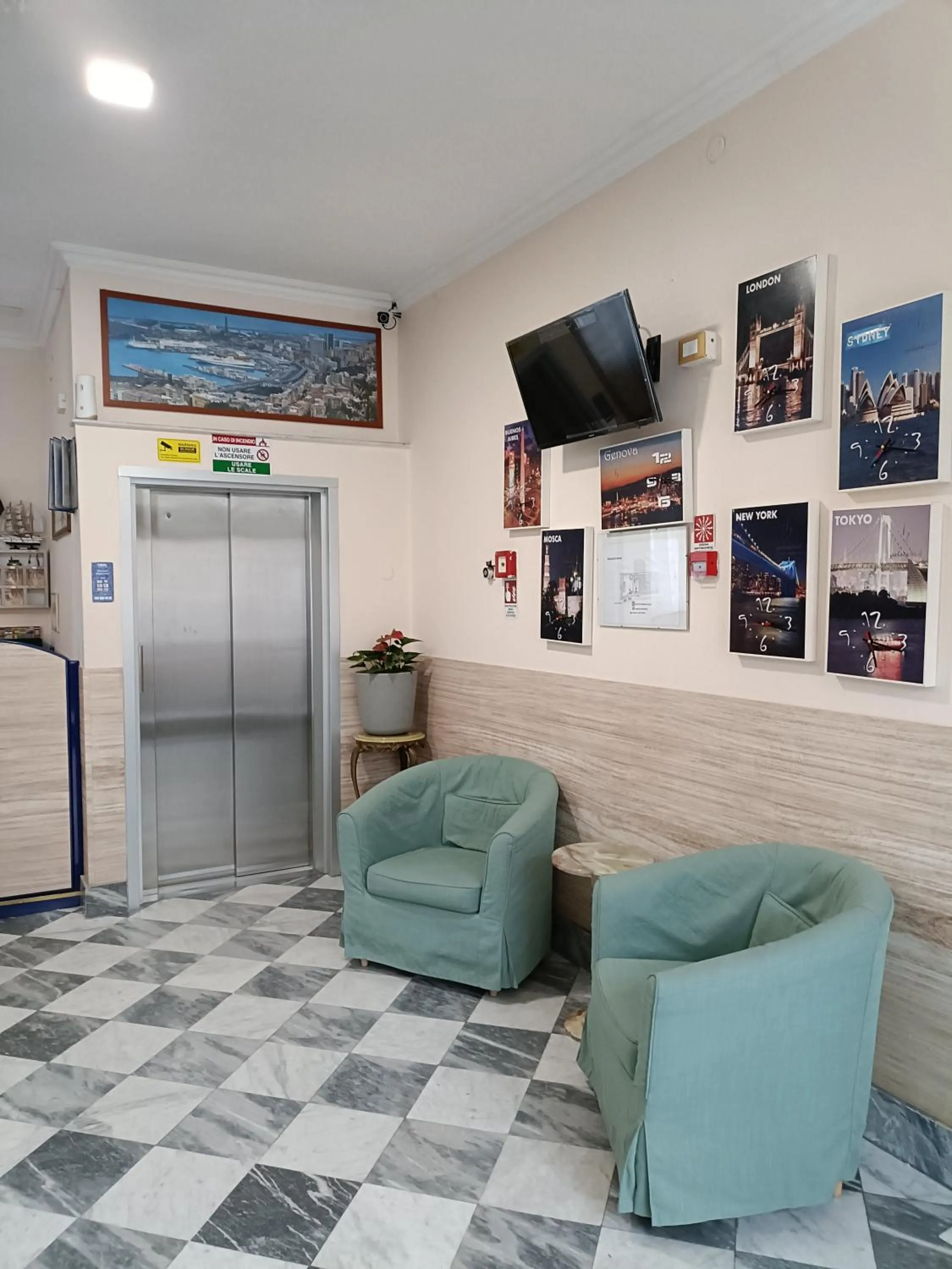 Seating area in Hotel Galata