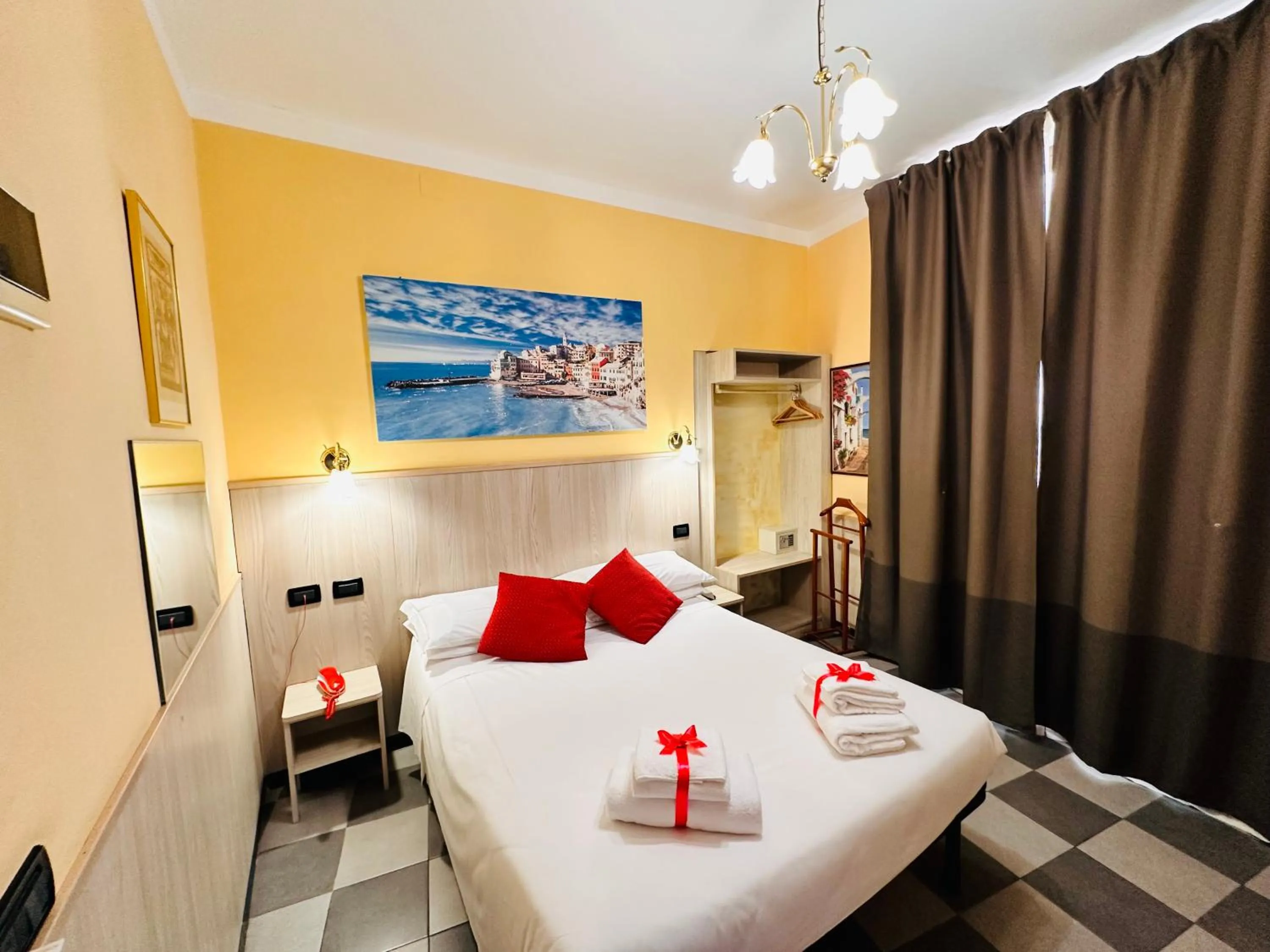 View (from property/room), Bed in Hotel Galata