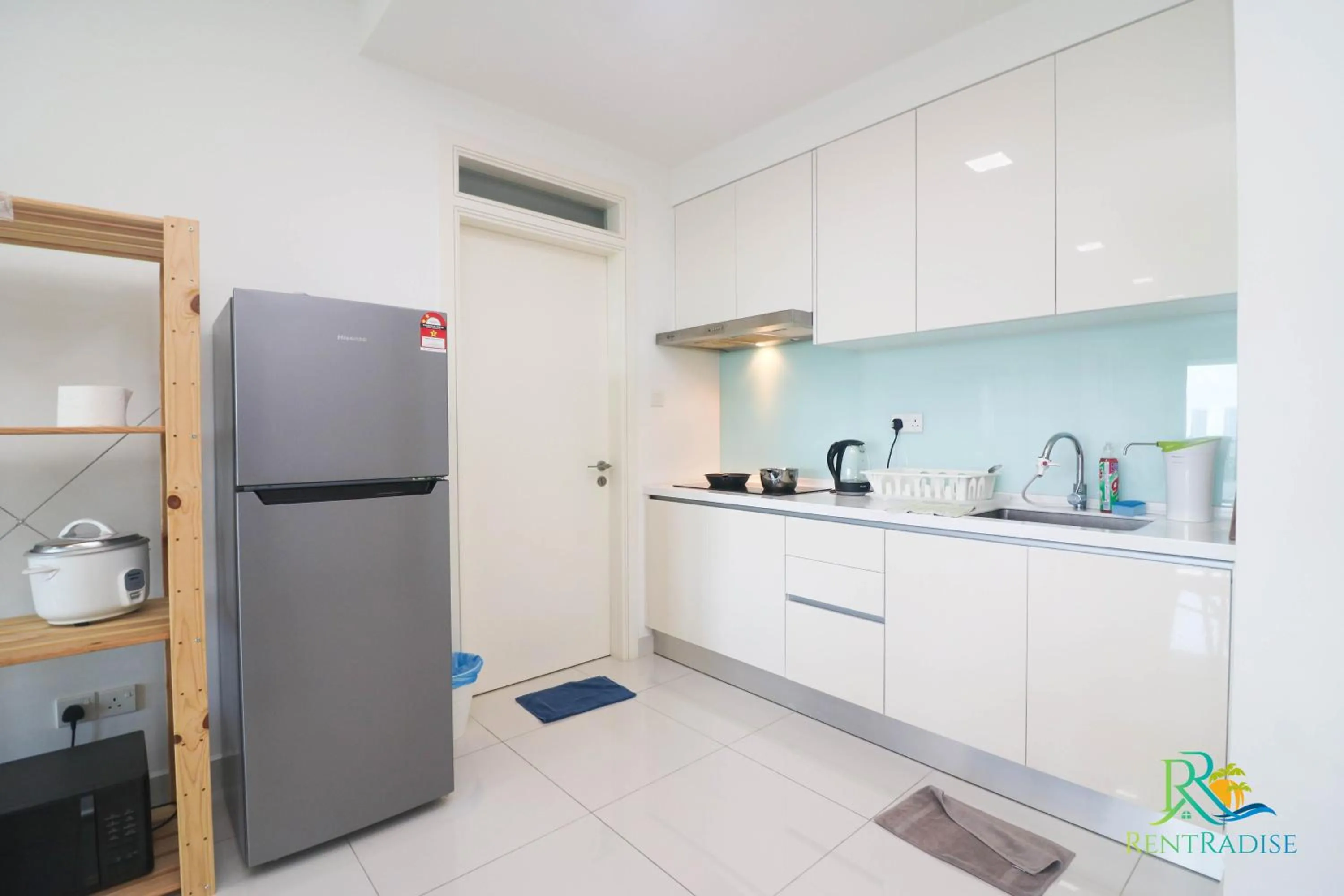 Kitchen or kitchenette in Teega Suites @ UHA
