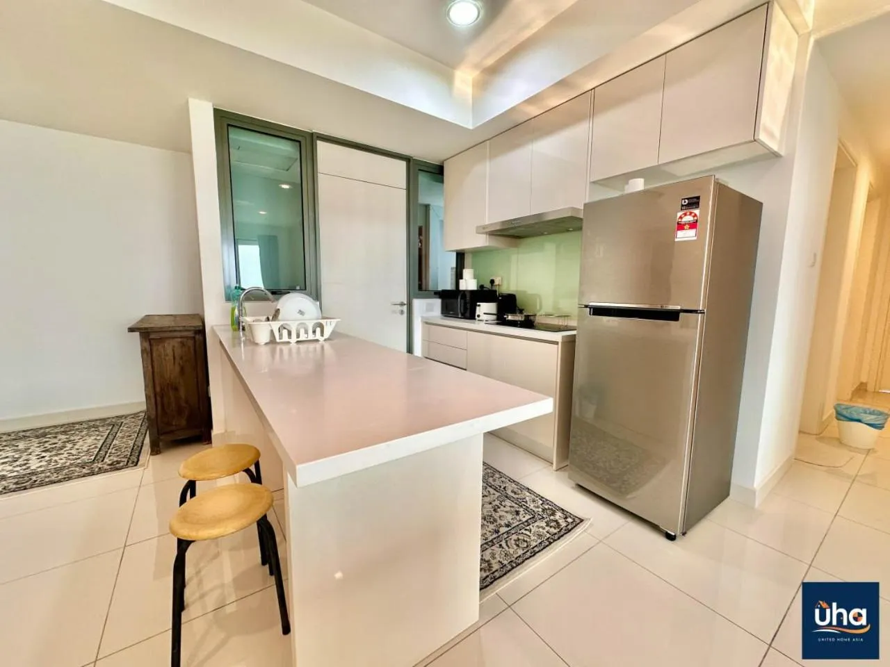 Kitchen or kitchenette in Teega Suites @ UHA