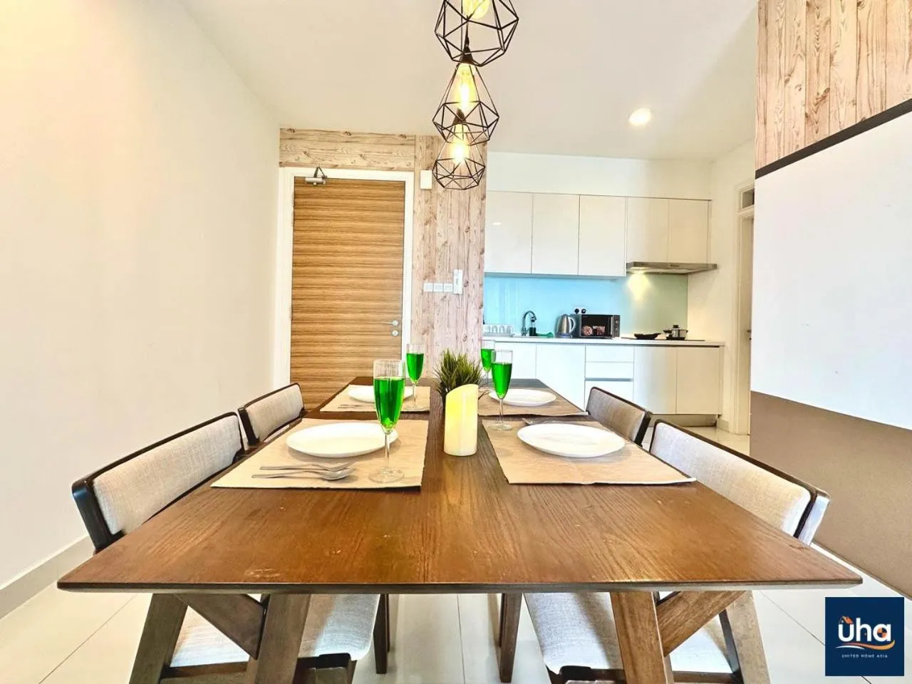 Kitchen or kitchenette in Teega Suites @ UHA