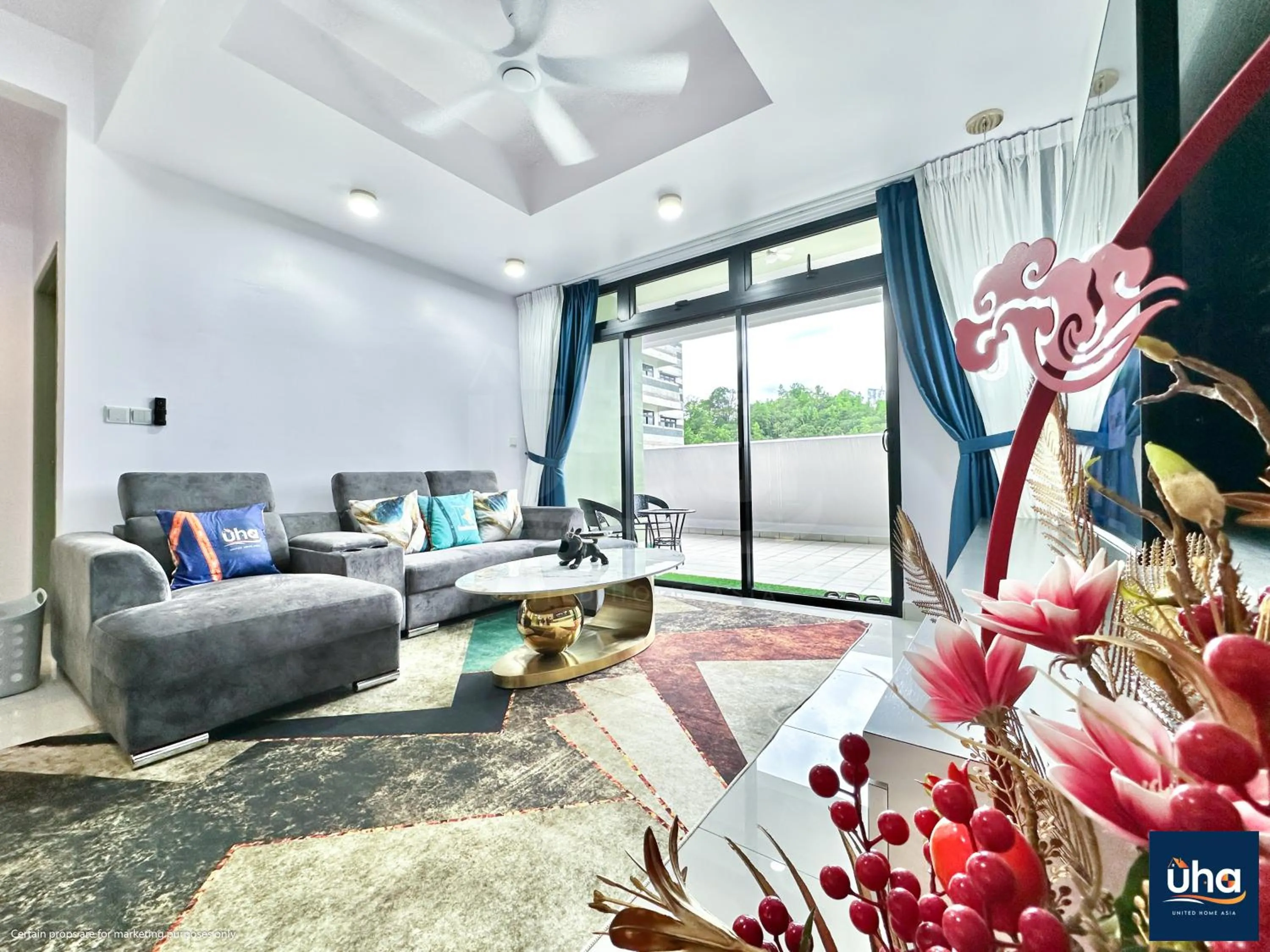 Living room in Meridin Medini Iskandar Puteri @ UHA