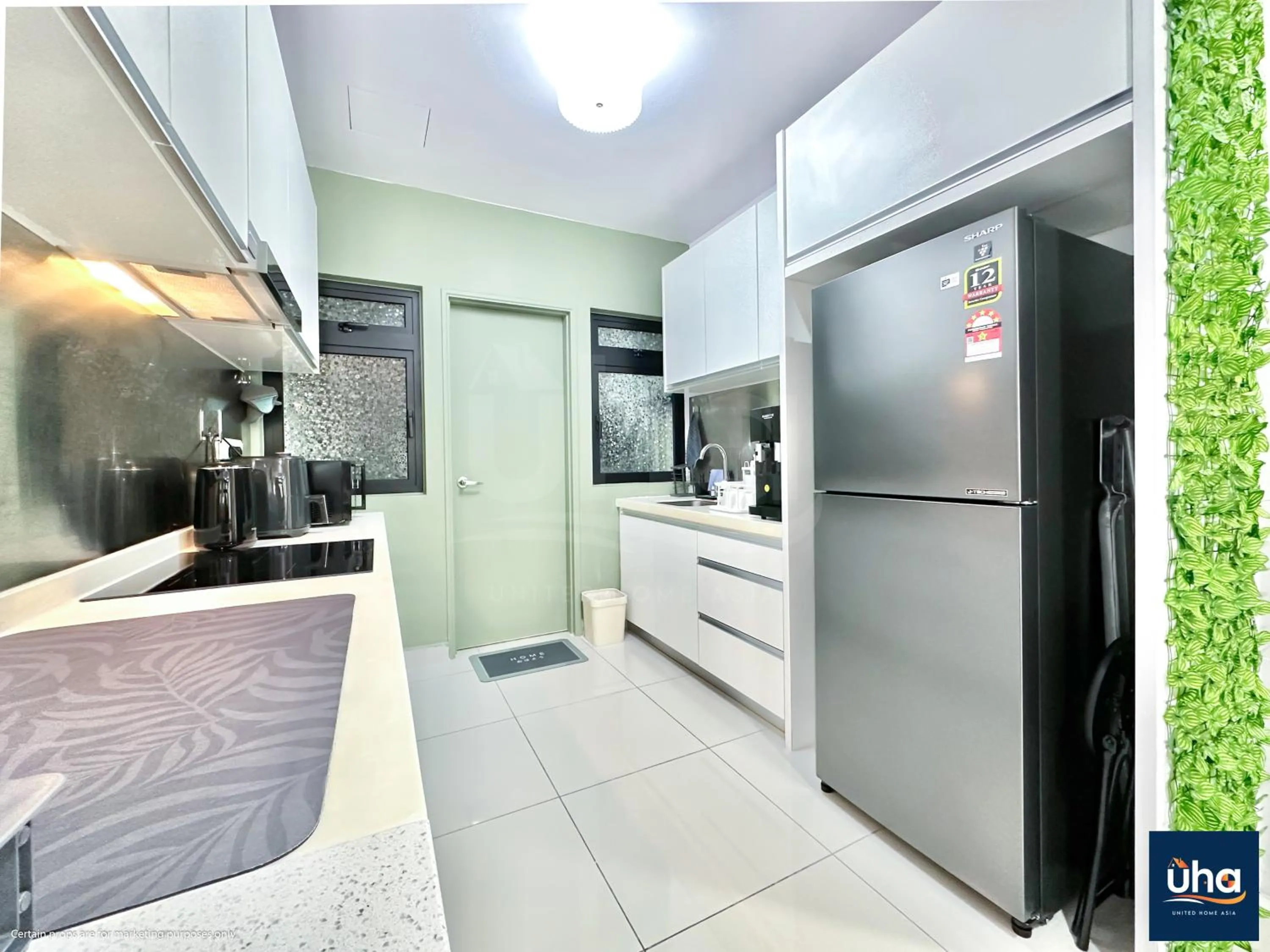 kitchen, Bed in Meridin Medini Iskandar Puteri @ UHA