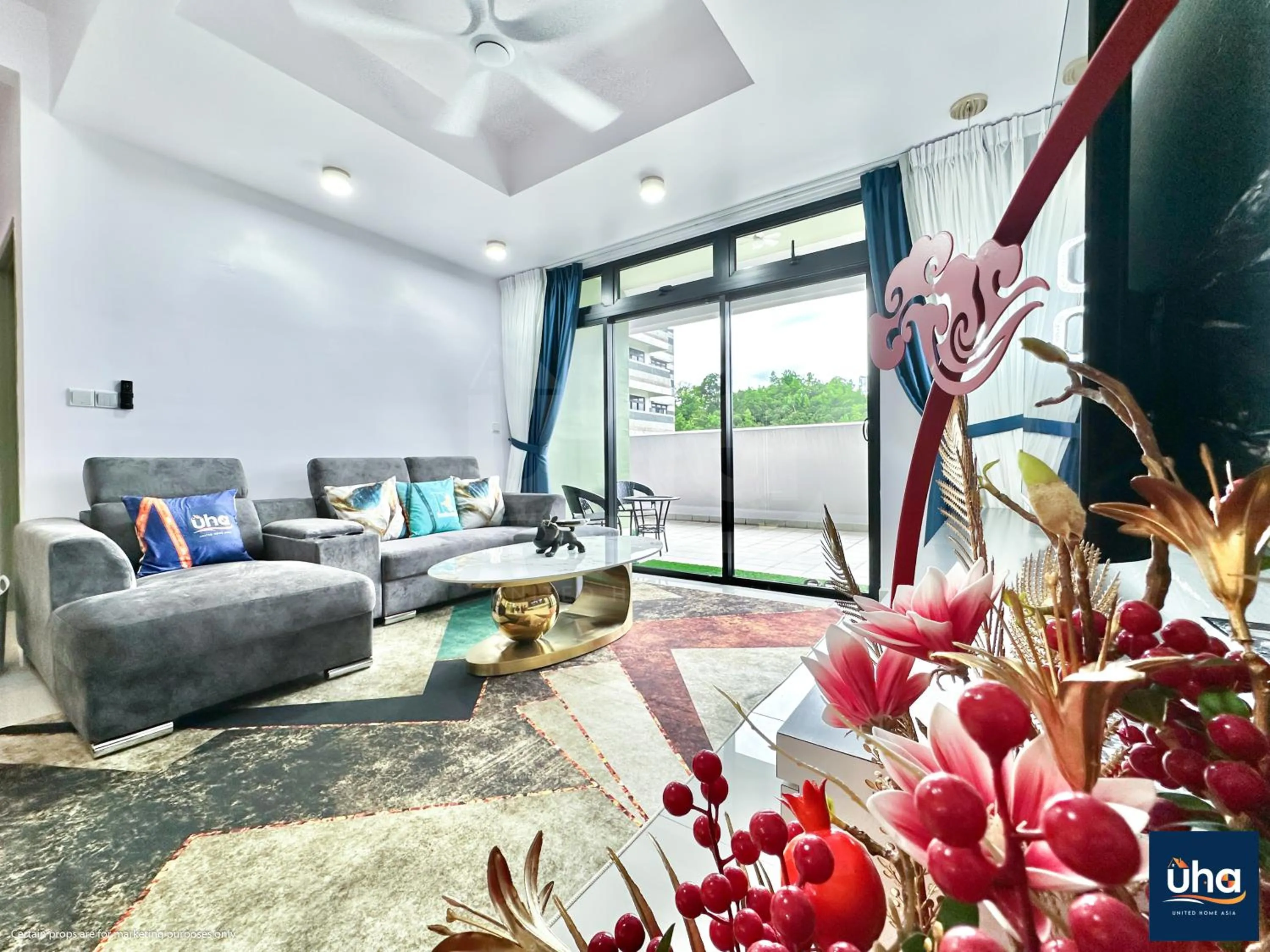 Living room in Meridin Medini Iskandar Puteri @ UHA