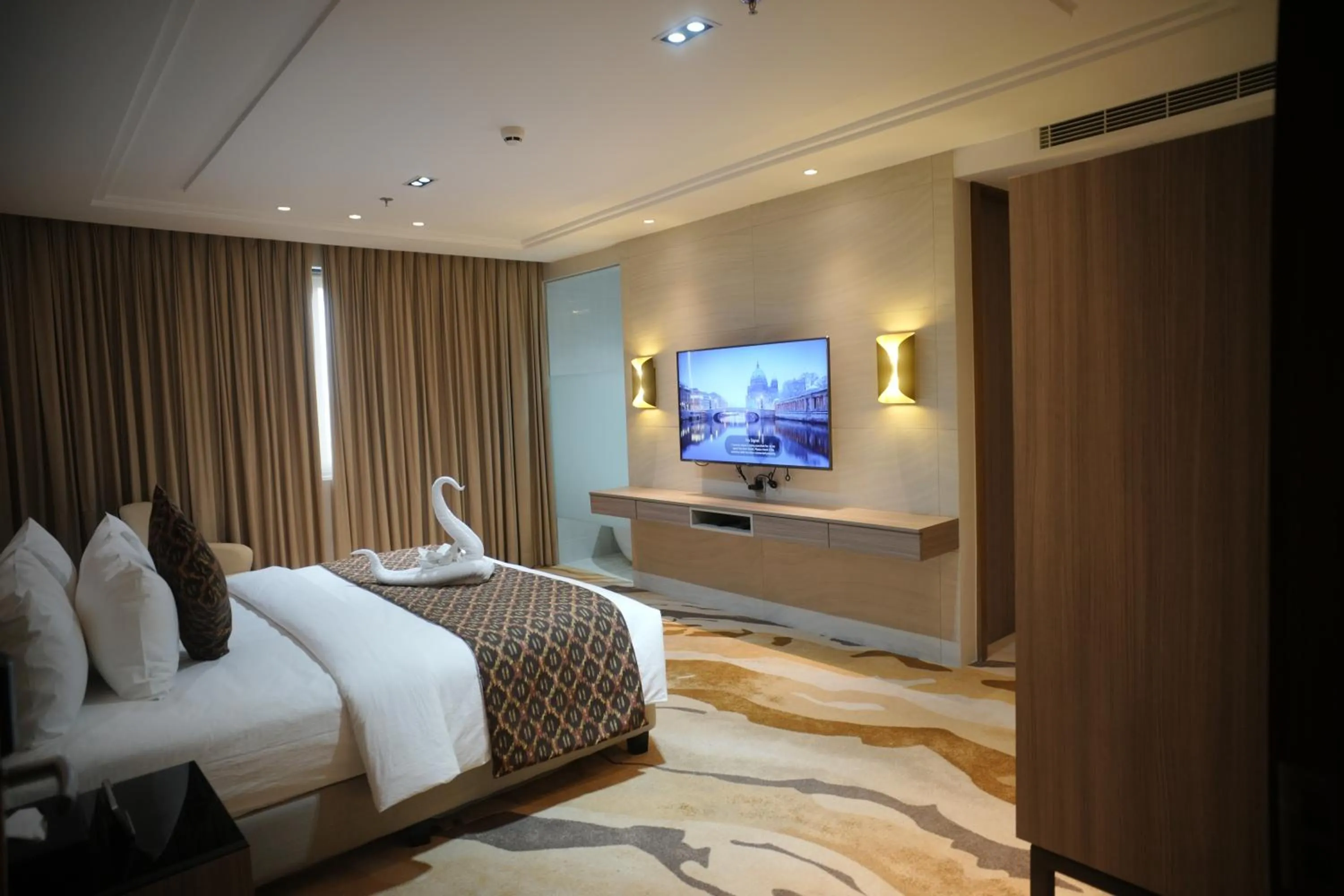 View (from property/room), Bed in The Hotel Andrea