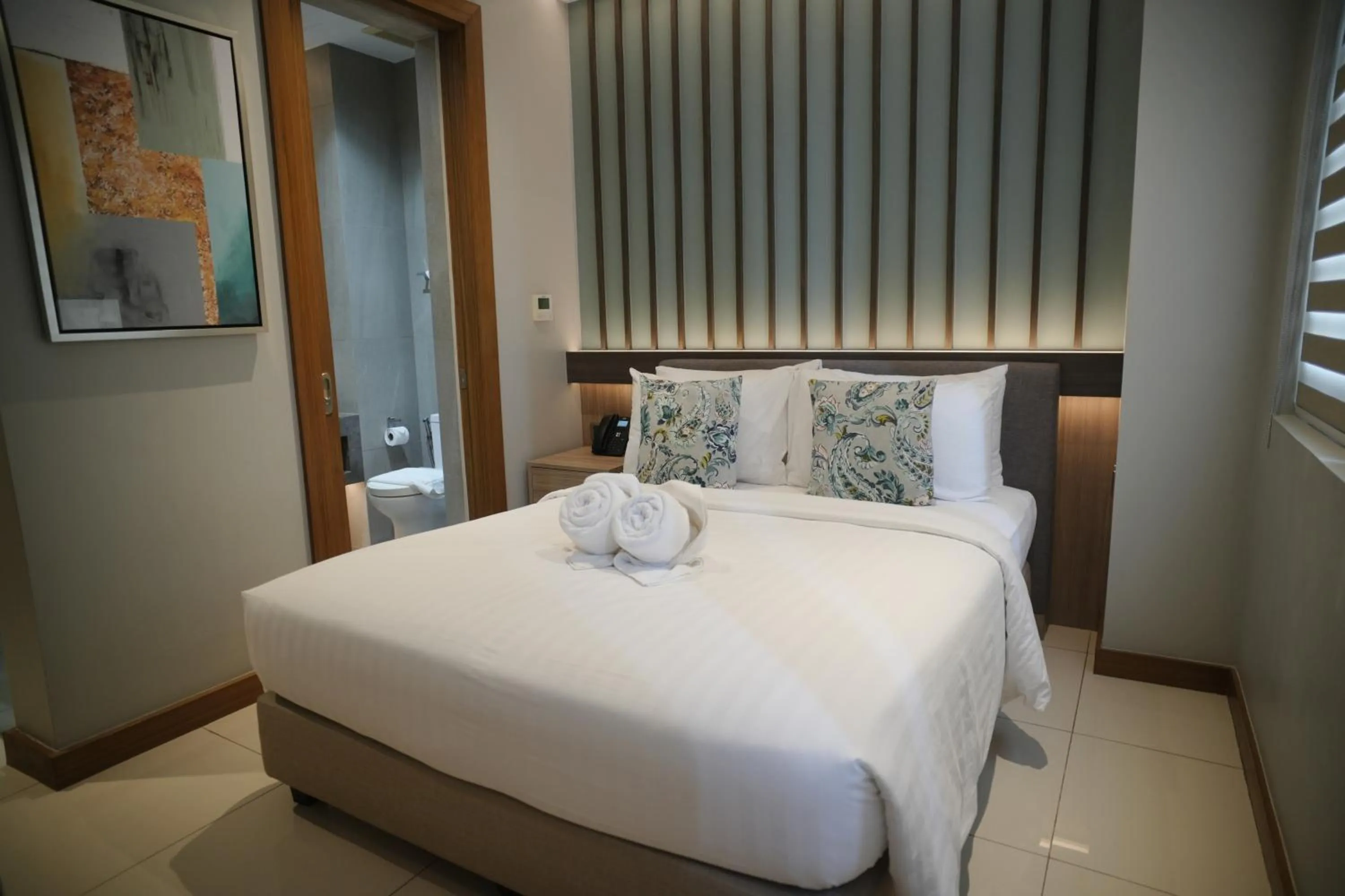 Bed in The Hotel Andrea