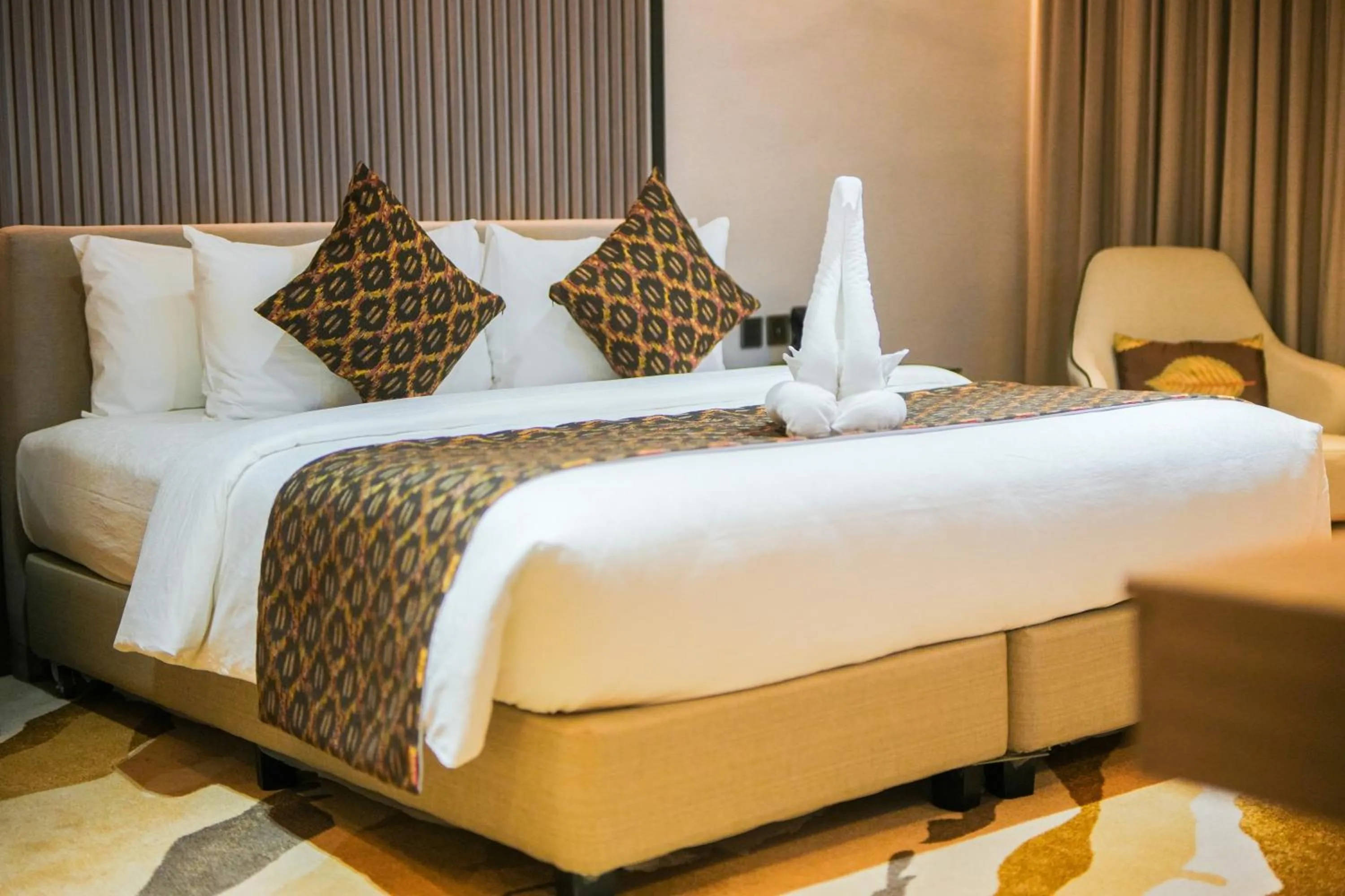 Bed in The Hotel Andrea