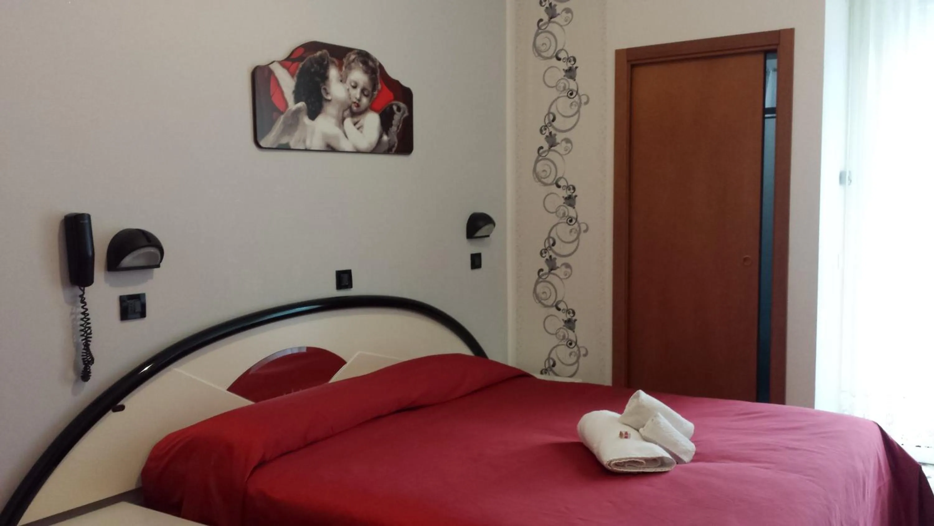 Bedroom, Bed in Hotel Beppe