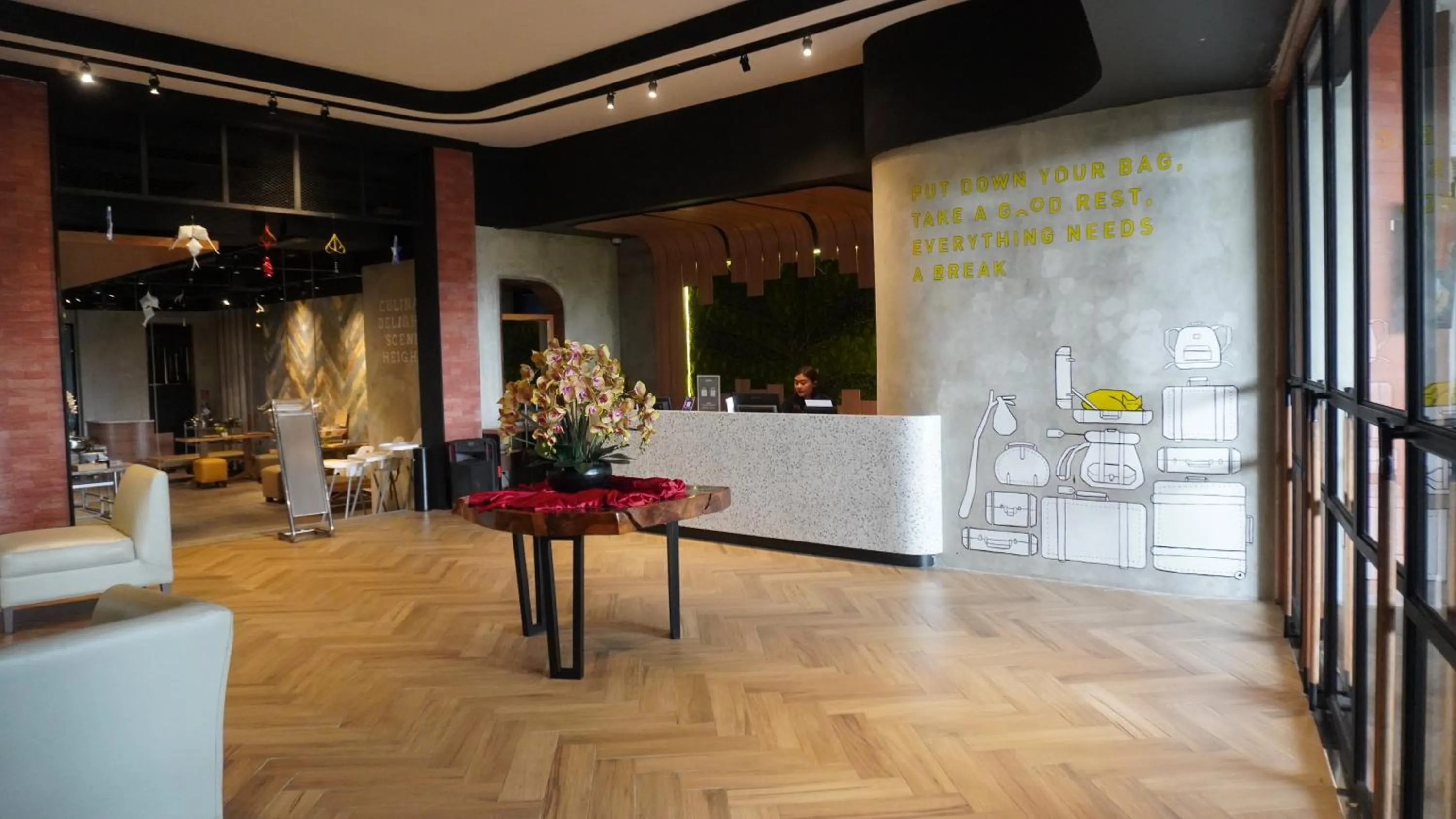 Lobby or reception in ROOMS INC d'botanica Bandung