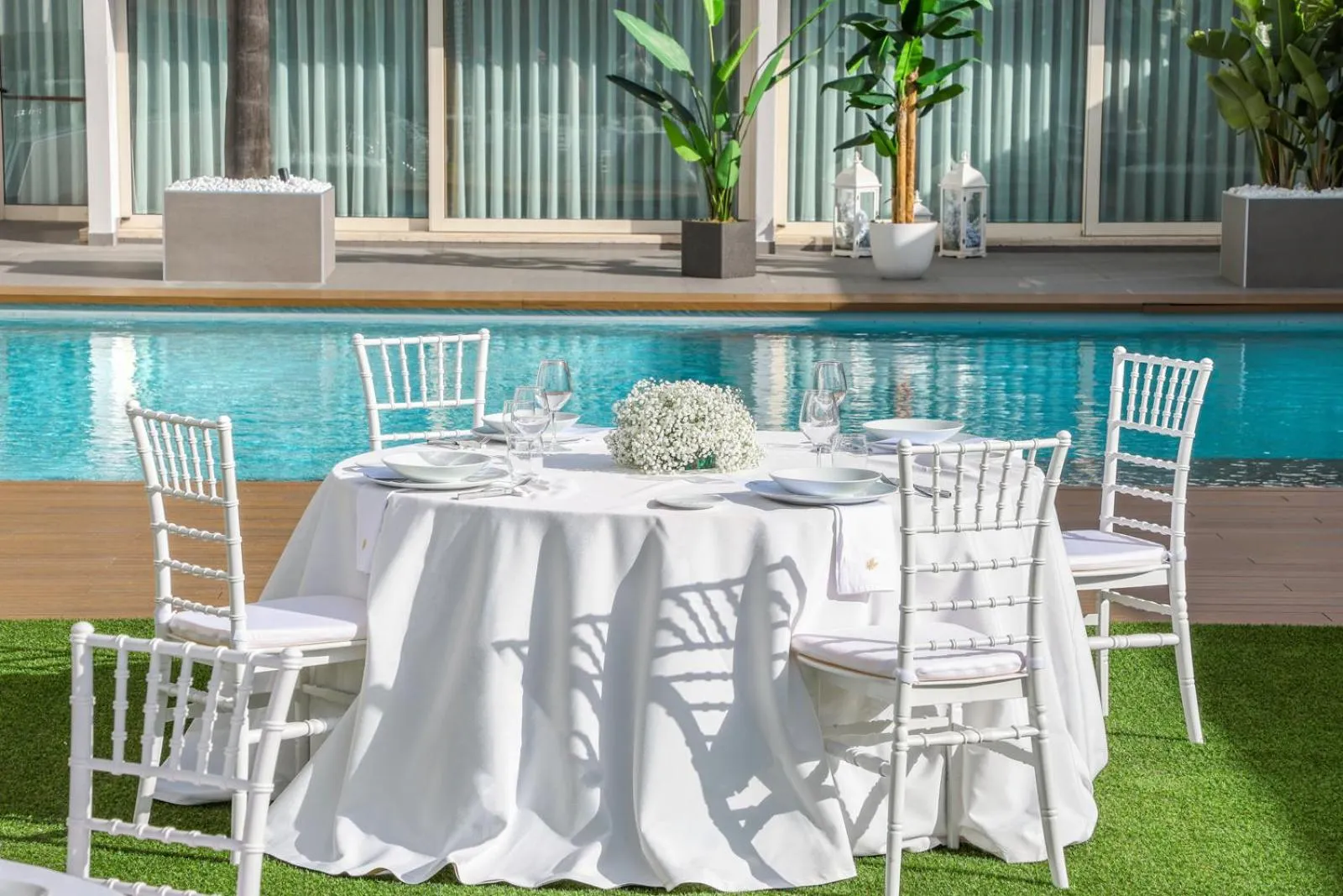 Pool view in Hotel I Gigli